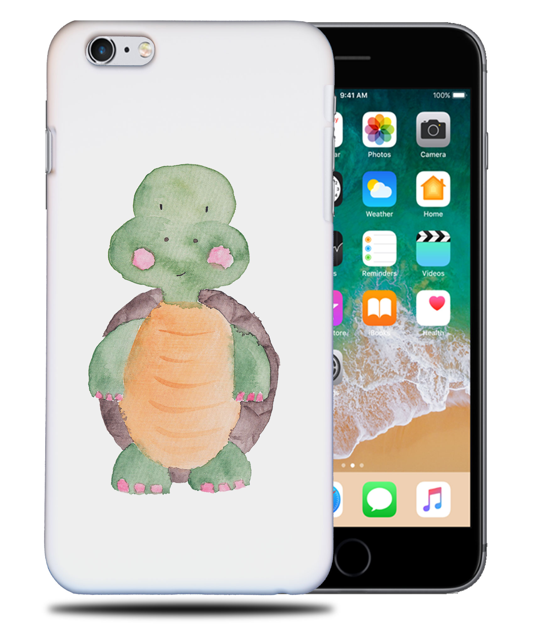 CASE COVER FOR APPLE IPHONE|WATERCOLOR TURTLE - Bild 33 von 44
