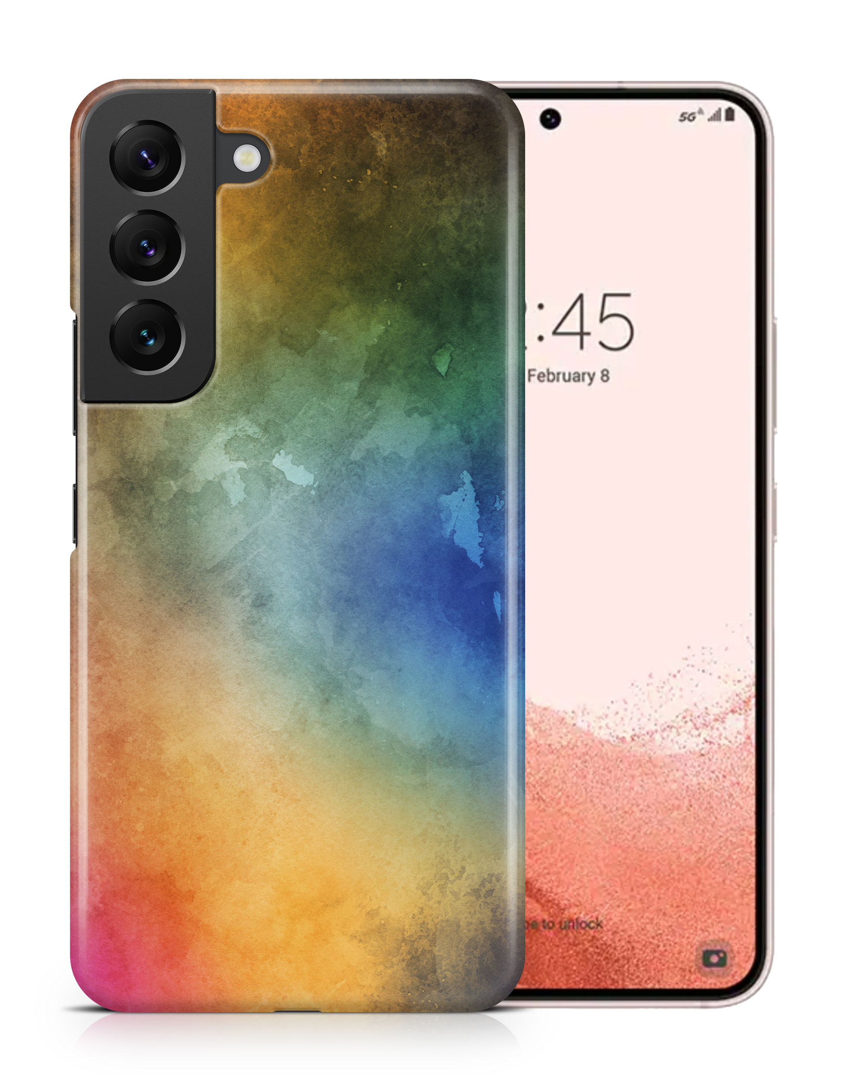 CASE COVER FOR SAMSUNG GALAXY|RAINBOW WATERCOLOR 2 - Picture 9 of 25