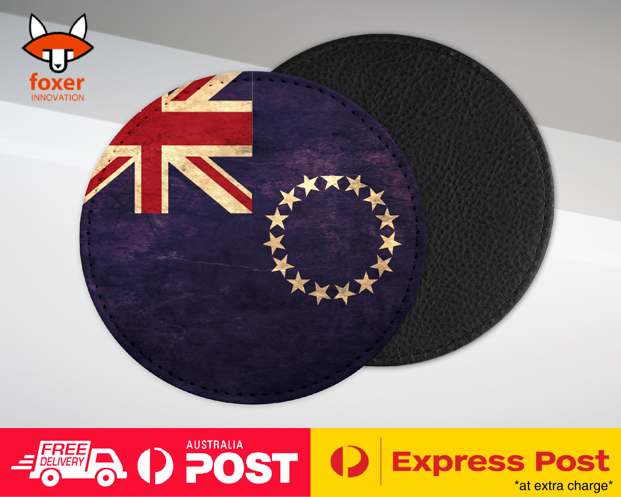 COASTER COFFEE DRINKING MAT|COOK ISLANDS COUNTRY FLAG