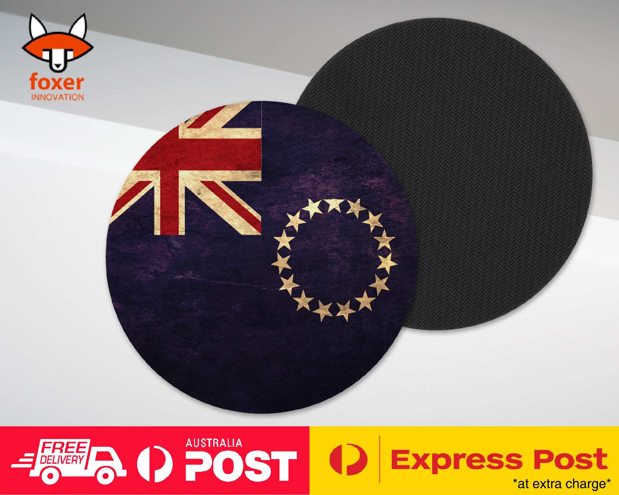 COASTER COFFEE DRINKING MAT|COOK ISLANDS COUNTRY FLAG