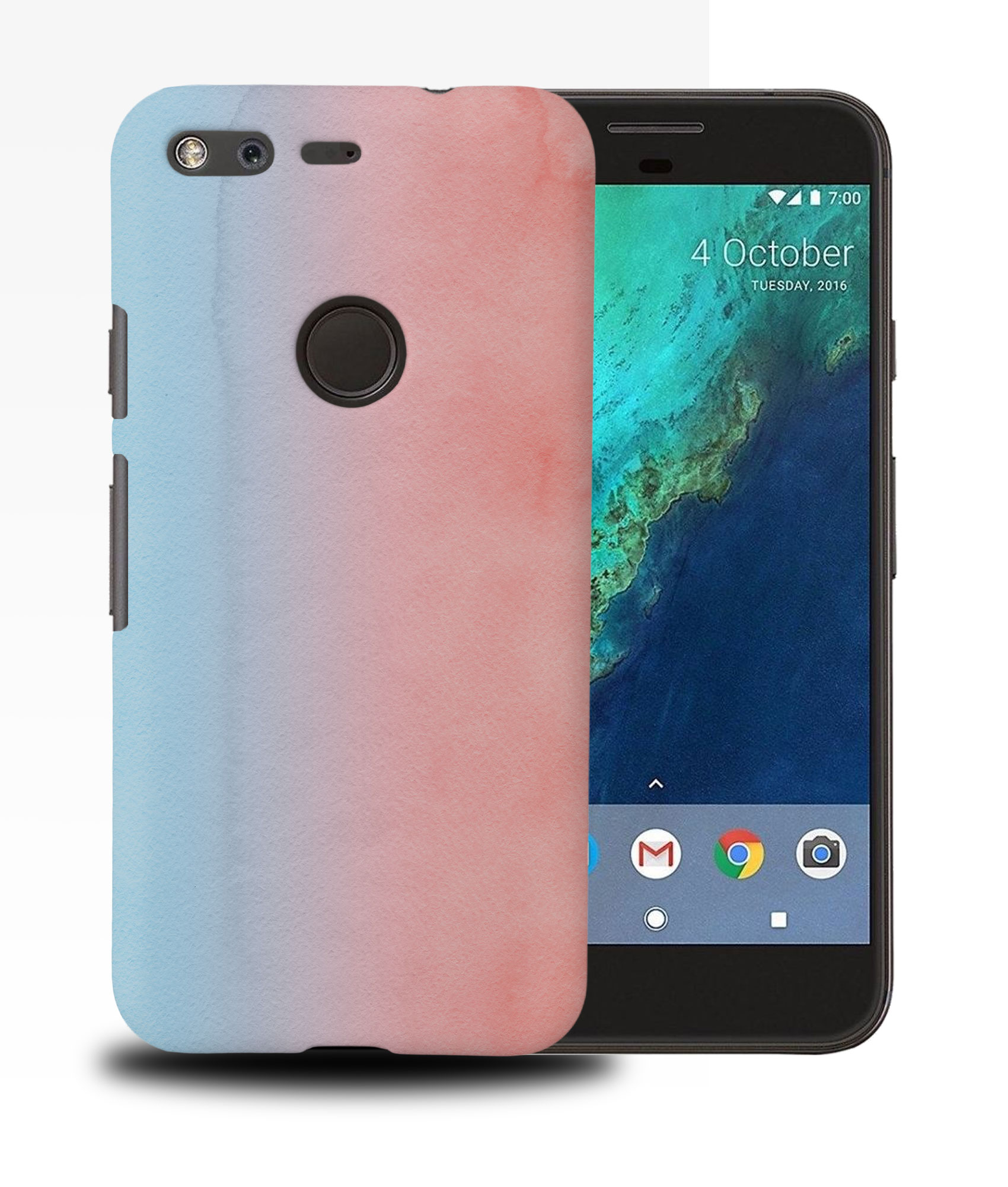 CASE COVER FOR GOOGLE PIXEL|PINK BLUE WATERCOLOR 14 - Picture 11 of 11