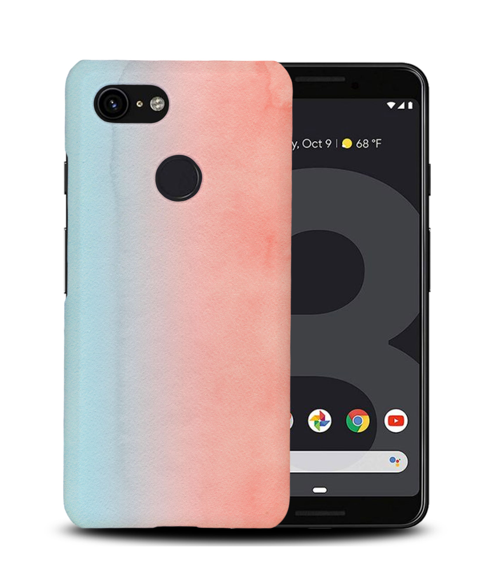 CASE COVER FOR GOOGLE PIXEL|PINK BLUE WATERCOLOR 14 - Picture 7 of 11