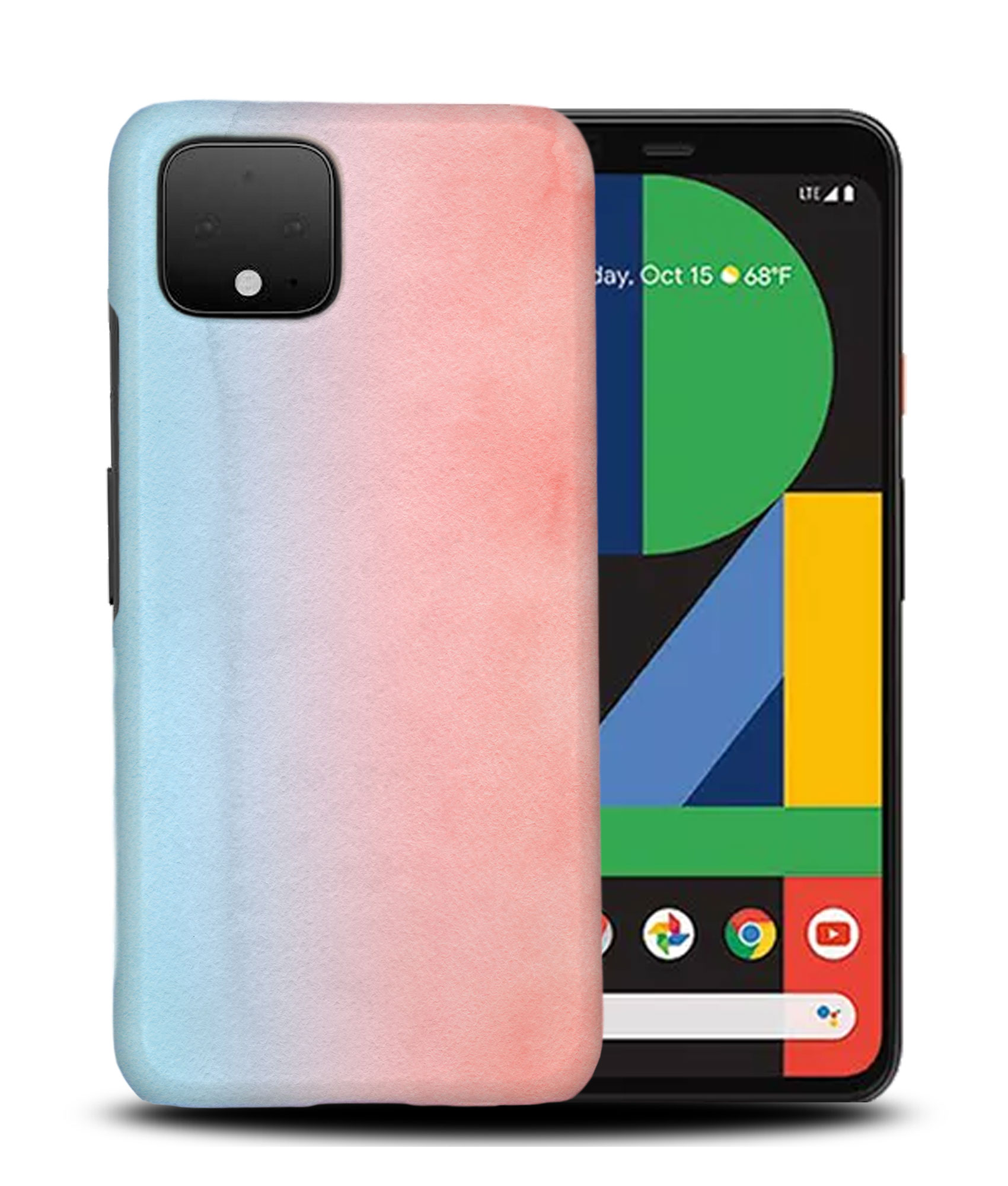 CASE COVER FOR GOOGLE PIXEL|PINK BLUE WATERCOLOR 14 - Picture 5 of 11