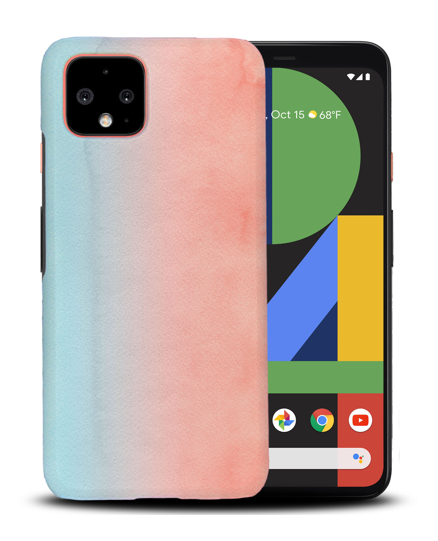 CASE COVER FOR GOOGLE PIXEL|PINK BLUE WATERCOLOR 14 - Picture 4 of 11