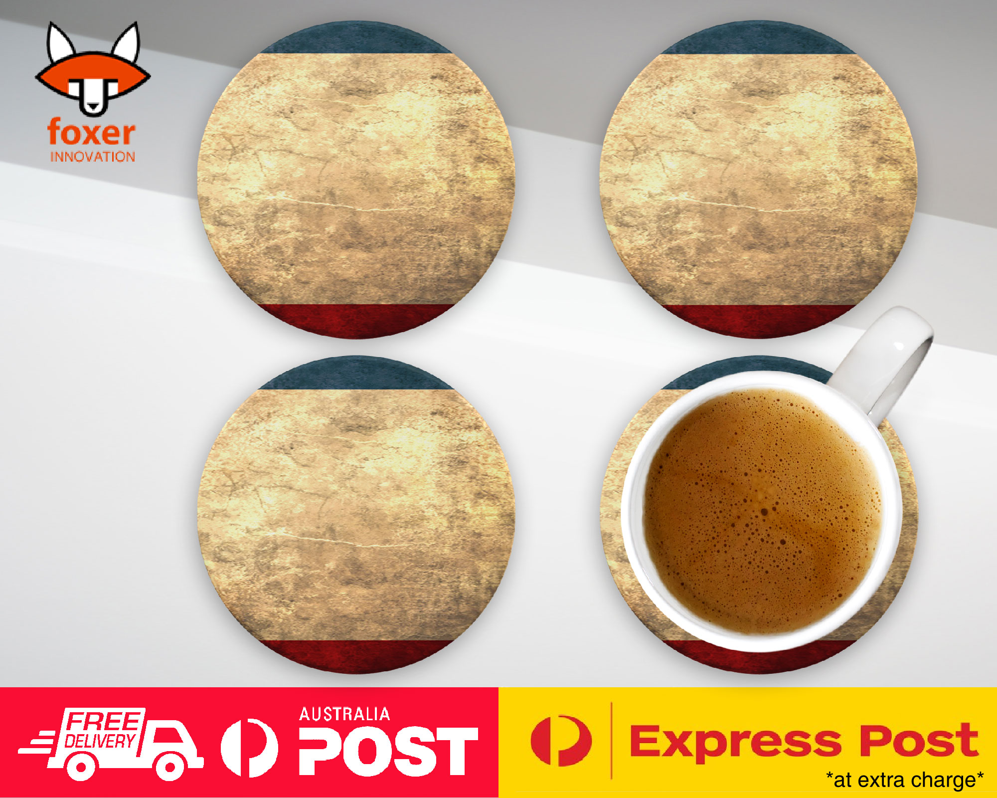 COASTER COFFEE DRINKING MAT|CRIMEA COUNTRY FLAG