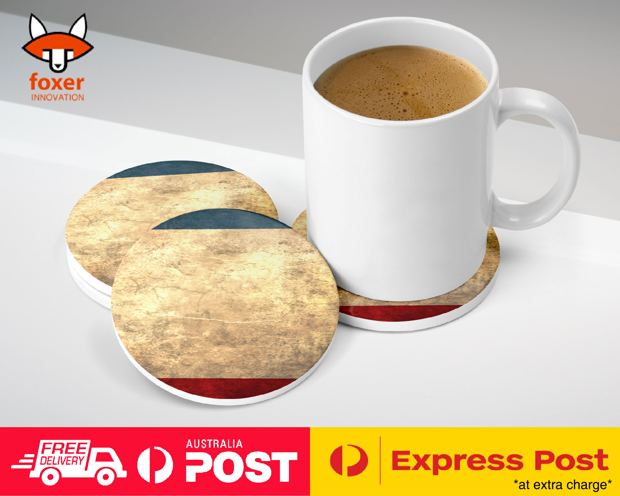 COASTER COFFEE DRINKING MAT|CRIMEA COUNTRY FLAG