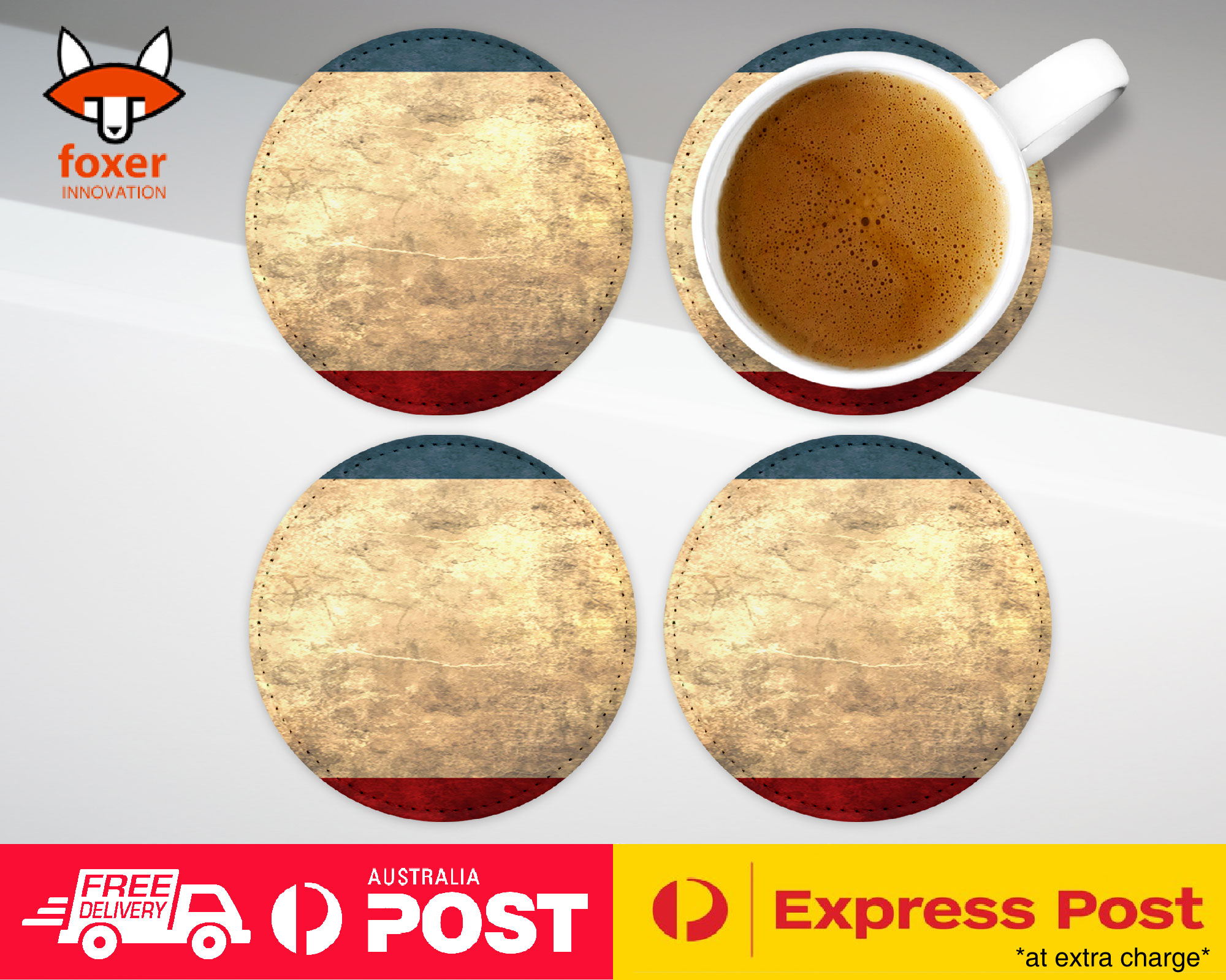COASTER COFFEE DRINKING MAT|CRIMEA COUNTRY FLAG