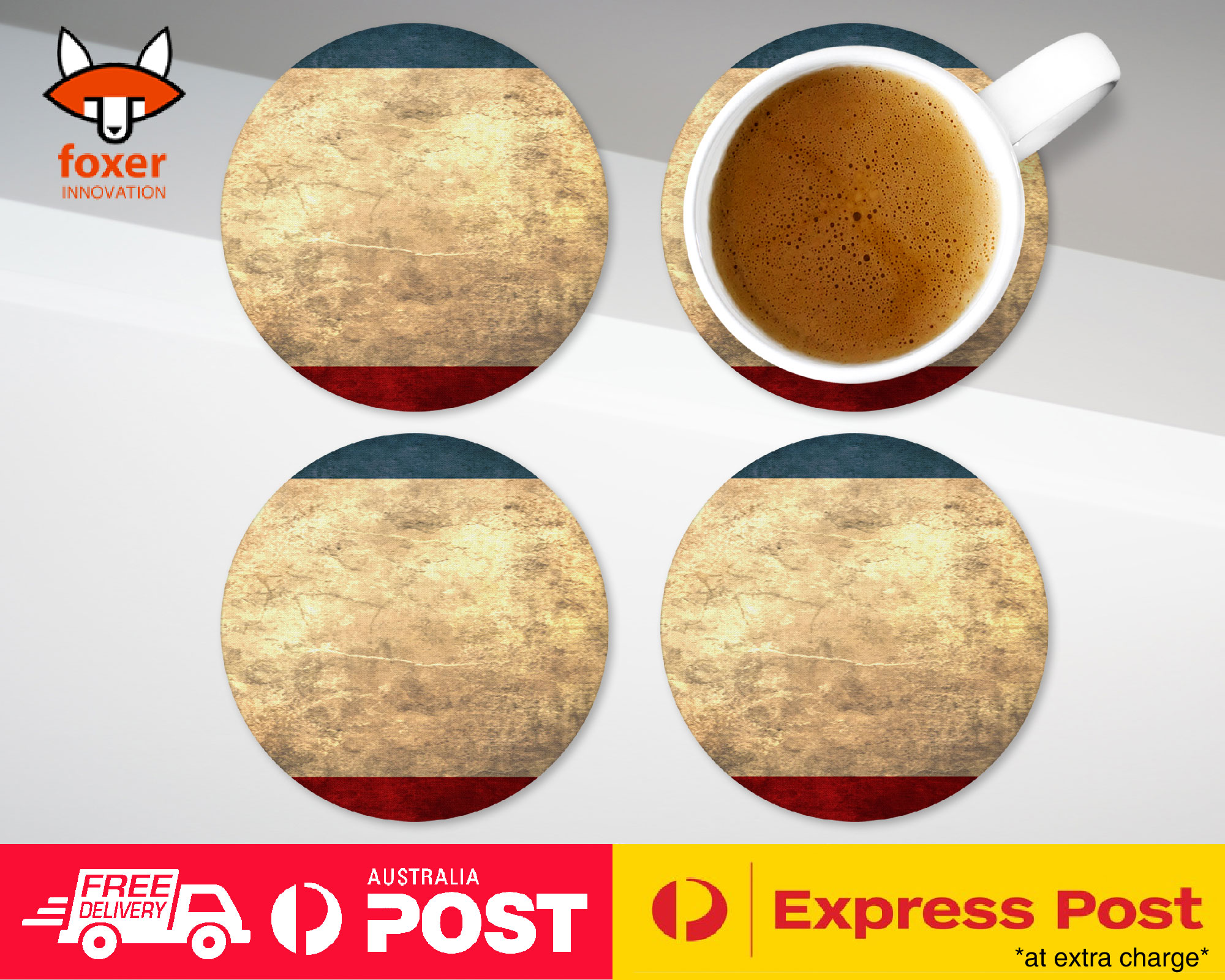 COASTER COFFEE DRINKING MAT|CRIMEA COUNTRY FLAG