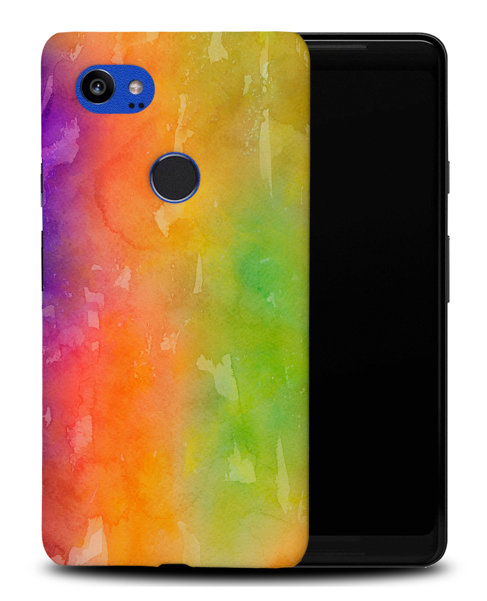 CASE COVER FOR GOOGLE PIXEL|GREEN ORANGE WATERCOLOR 51 - 第 8/11 張圖片