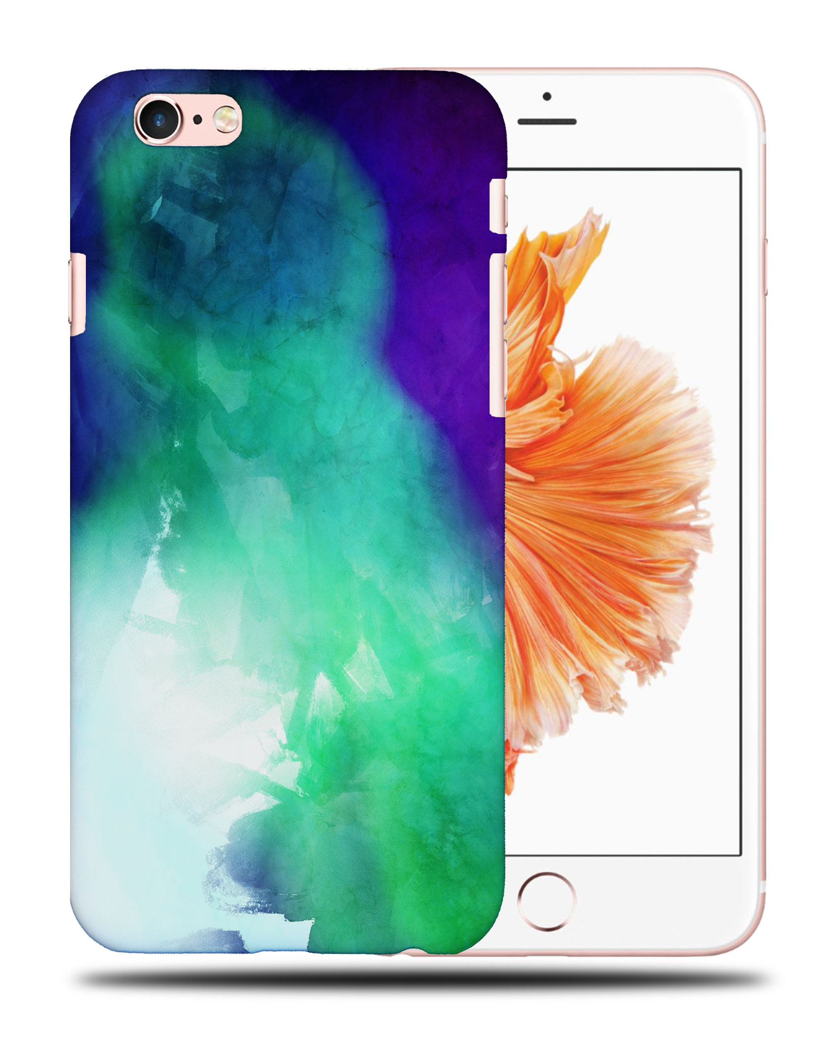 CASE COVER FOR APPLE IPHONE|PURPLE GREEN WATERCOLOR 71 - Picture 35 of 44