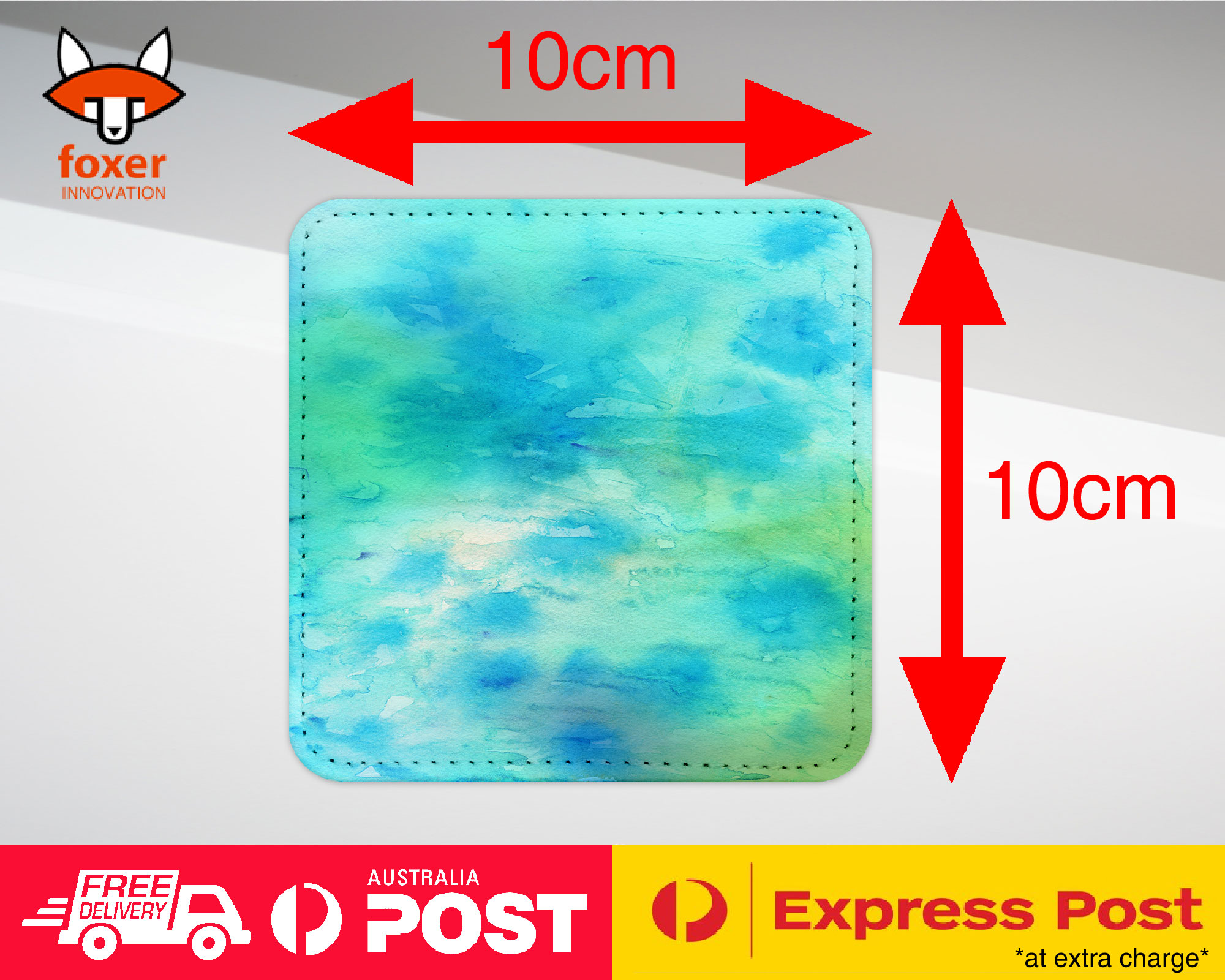 COASTER COFFEE DRINKING MAT|LIGHT BLUE WATERCOLOR 106 - Picture 17 of 21
