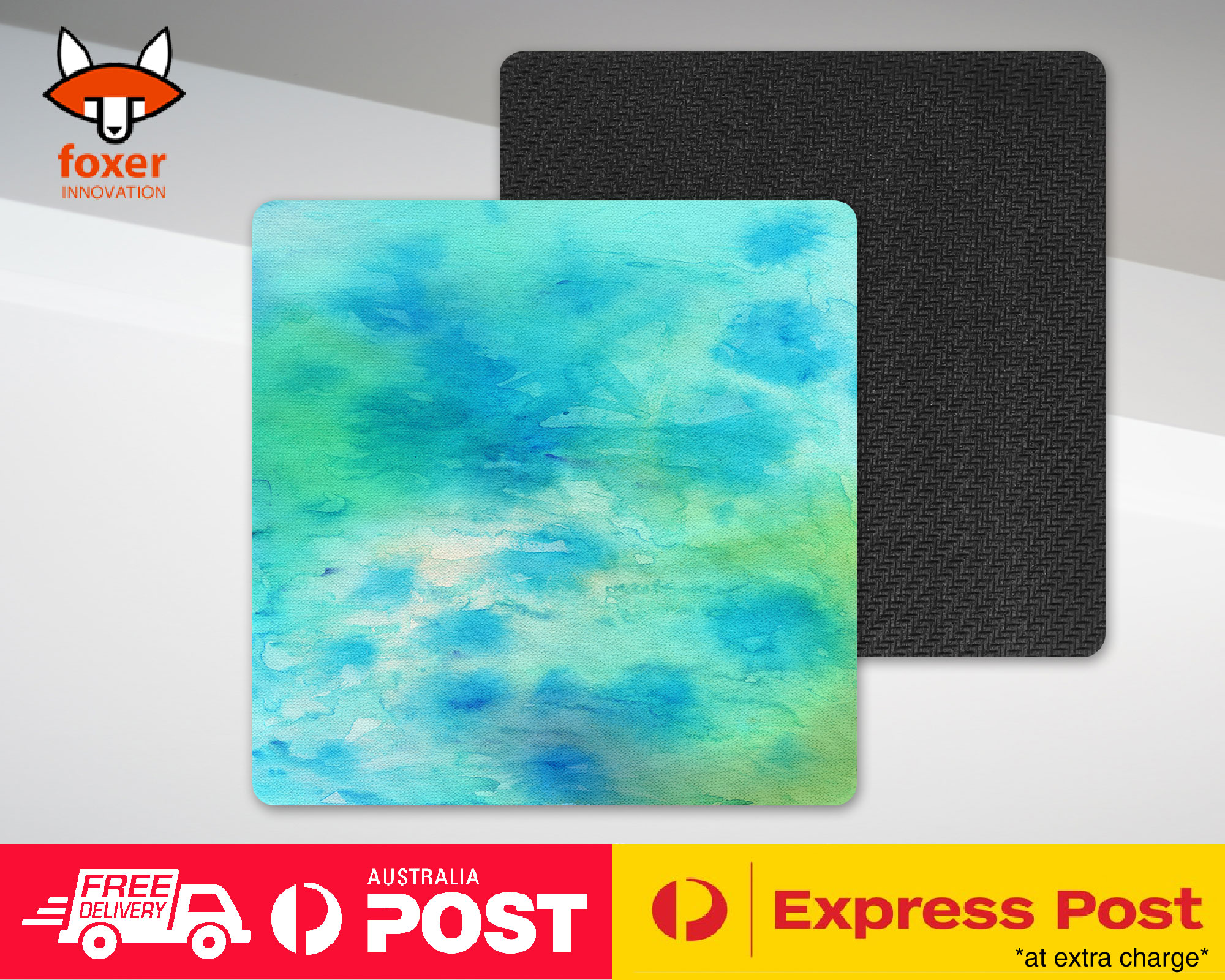 COASTER COFFEE DRINKING MAT|LIGHT BLUE WATERCOLOR 106 - Picture 12 of 21