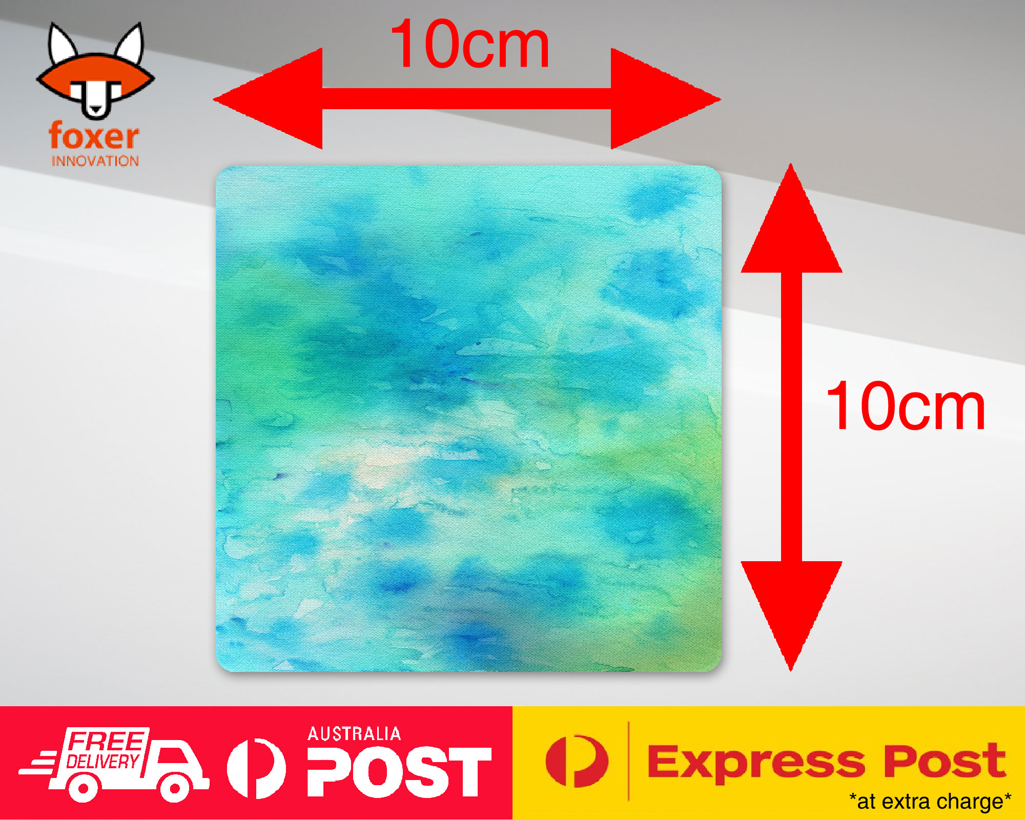 COASTER COFFEE DRINKING MAT|LIGHT BLUE WATERCOLOR 106 - Picture 14 of 21