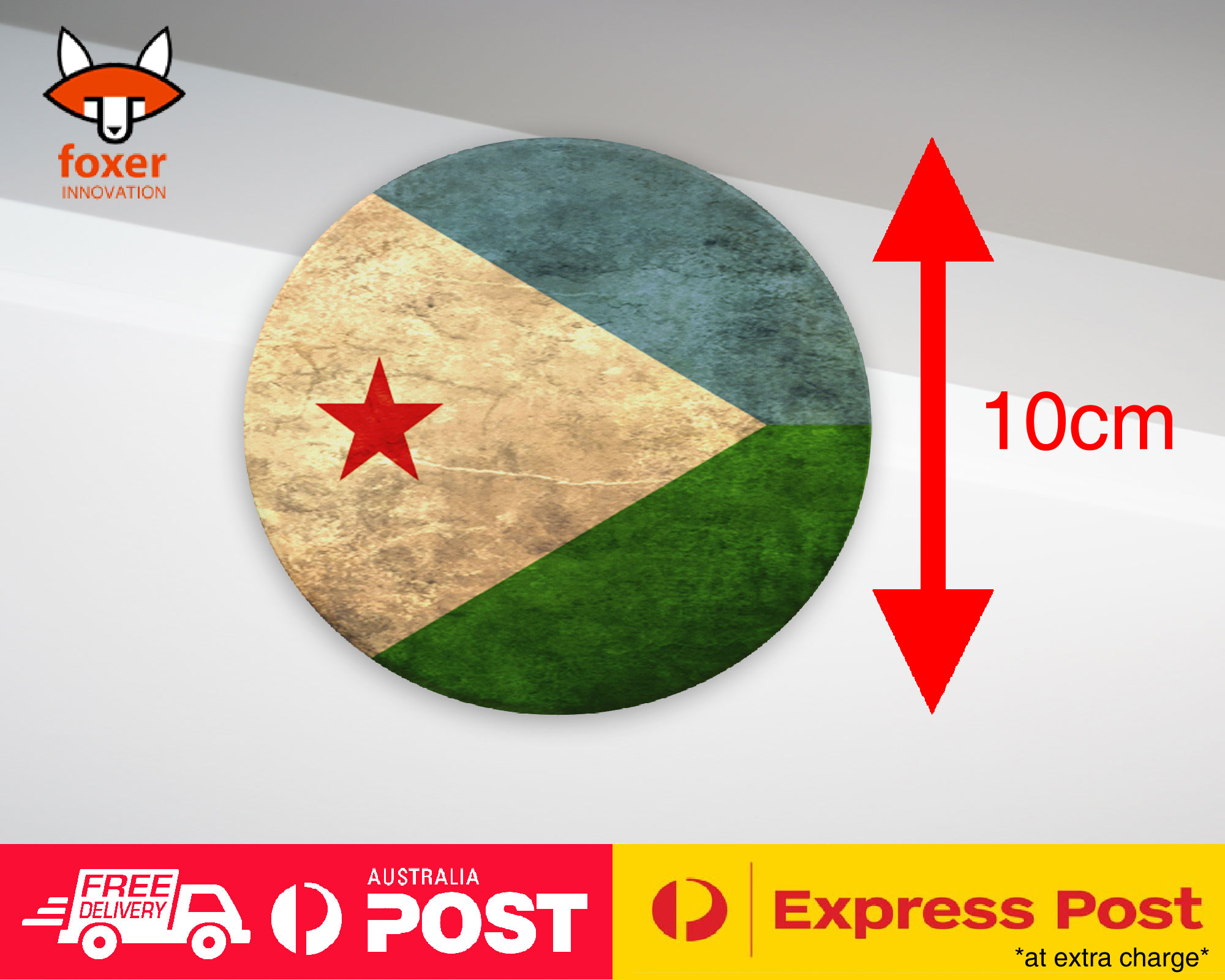 COASTER COFFEE DRINKING MAT|DJIBOUTI COUNTRY FLAG 40