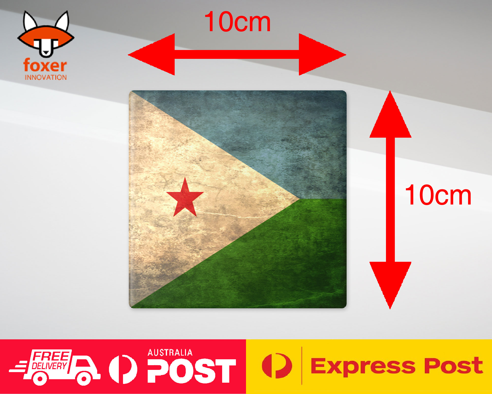 COASTER COFFEE DRINKING MAT|DJIBOUTI COUNTRY FLAG 40