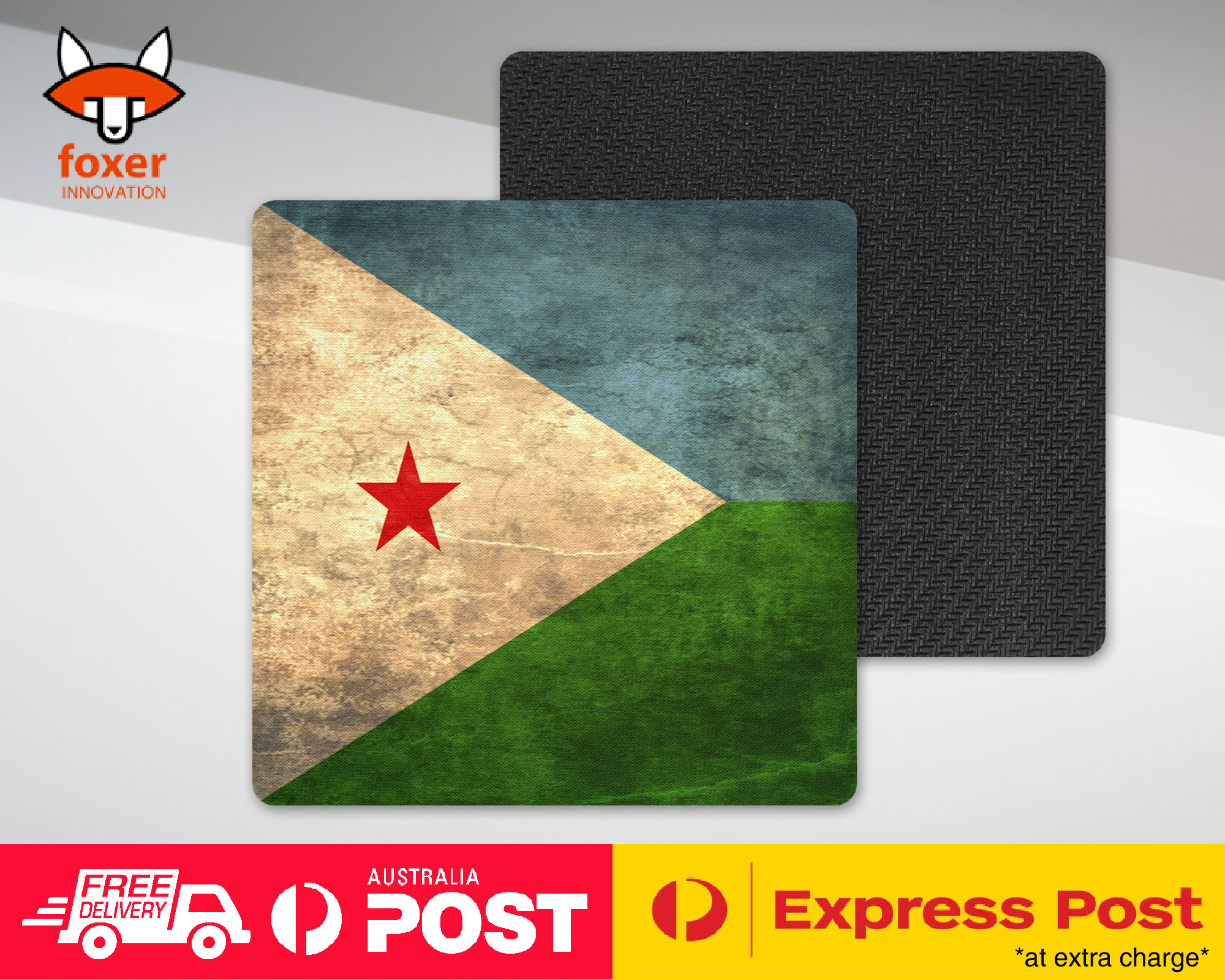 COASTER COFFEE DRINKING MAT|DJIBOUTI COUNTRY FLAG 40