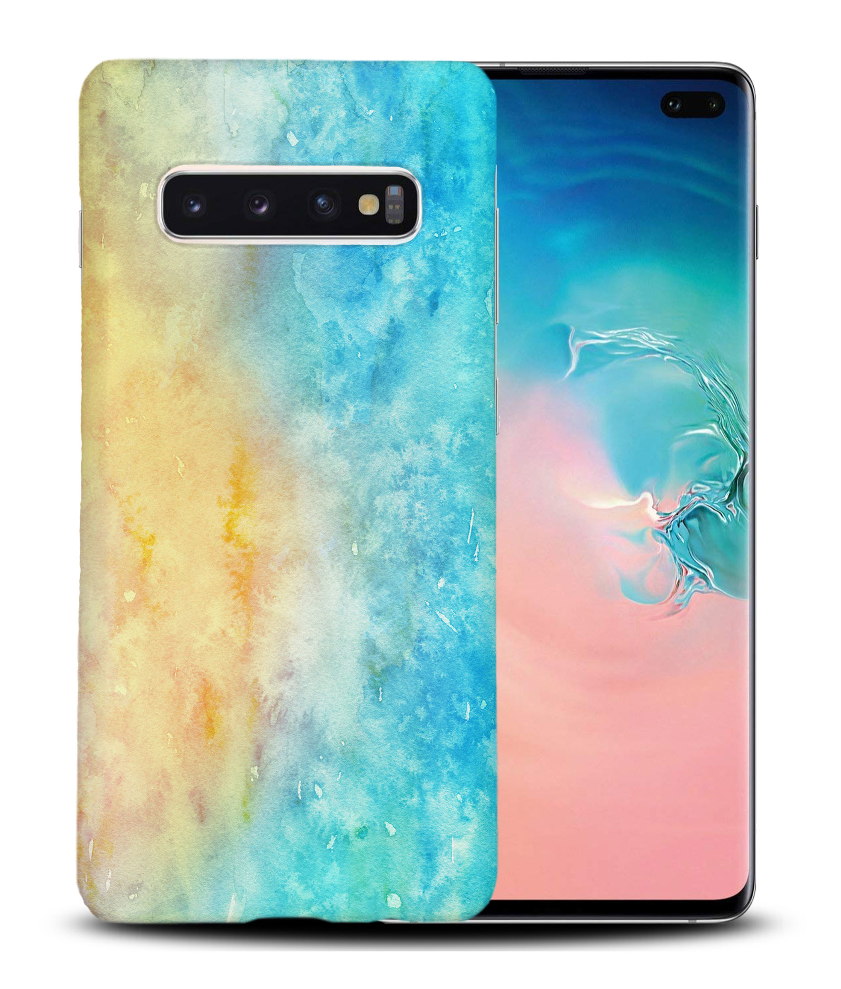 CASE COVER FOR SAMSUNG GALAXY|WINTER WATERCOLOR ICE BLUE 5 - Picture 19 of 25
