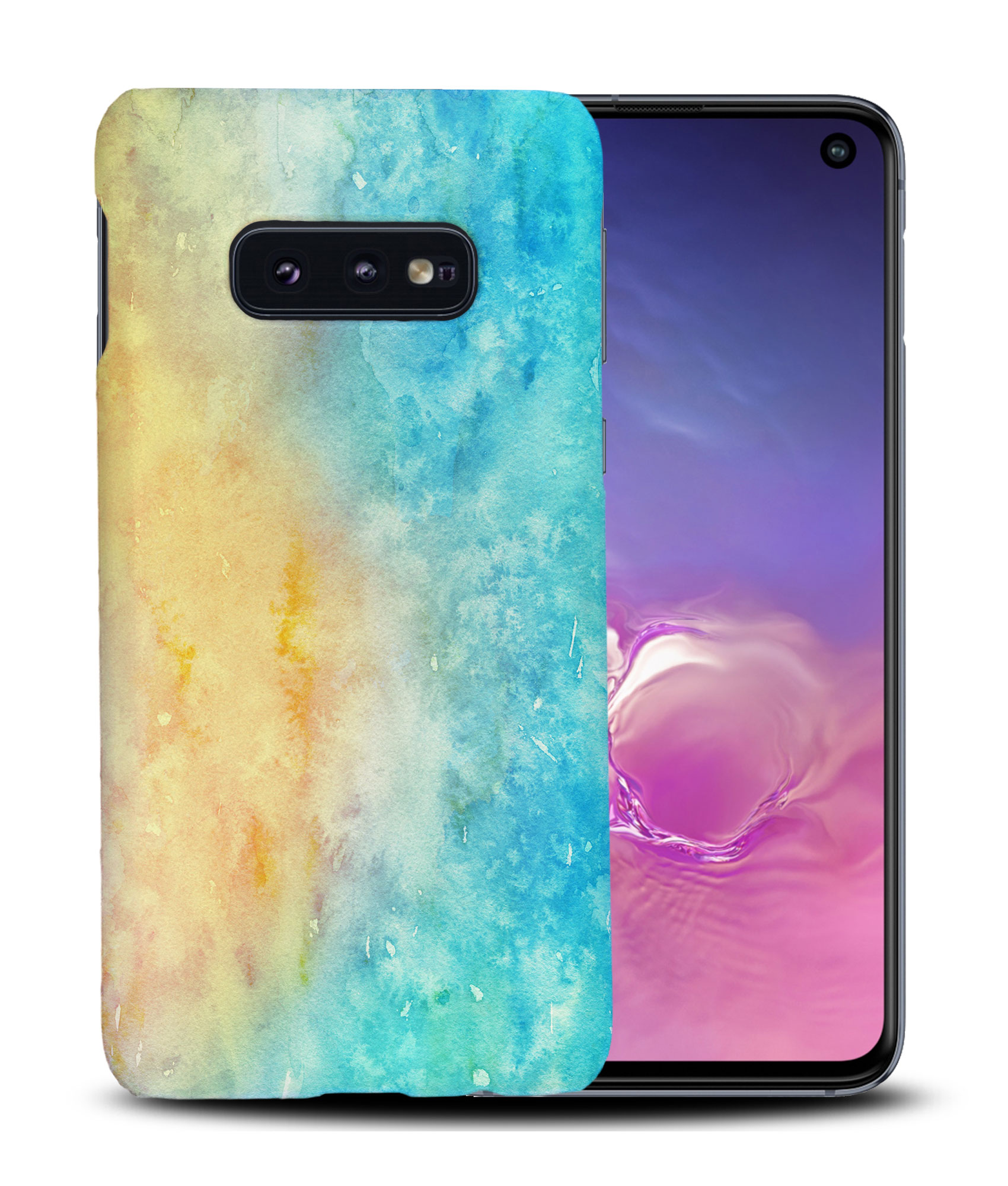 CASE COVER FOR SAMSUNG GALAXY|WINTER WATERCOLOR ICE BLUE 5 - Picture 18 of 25