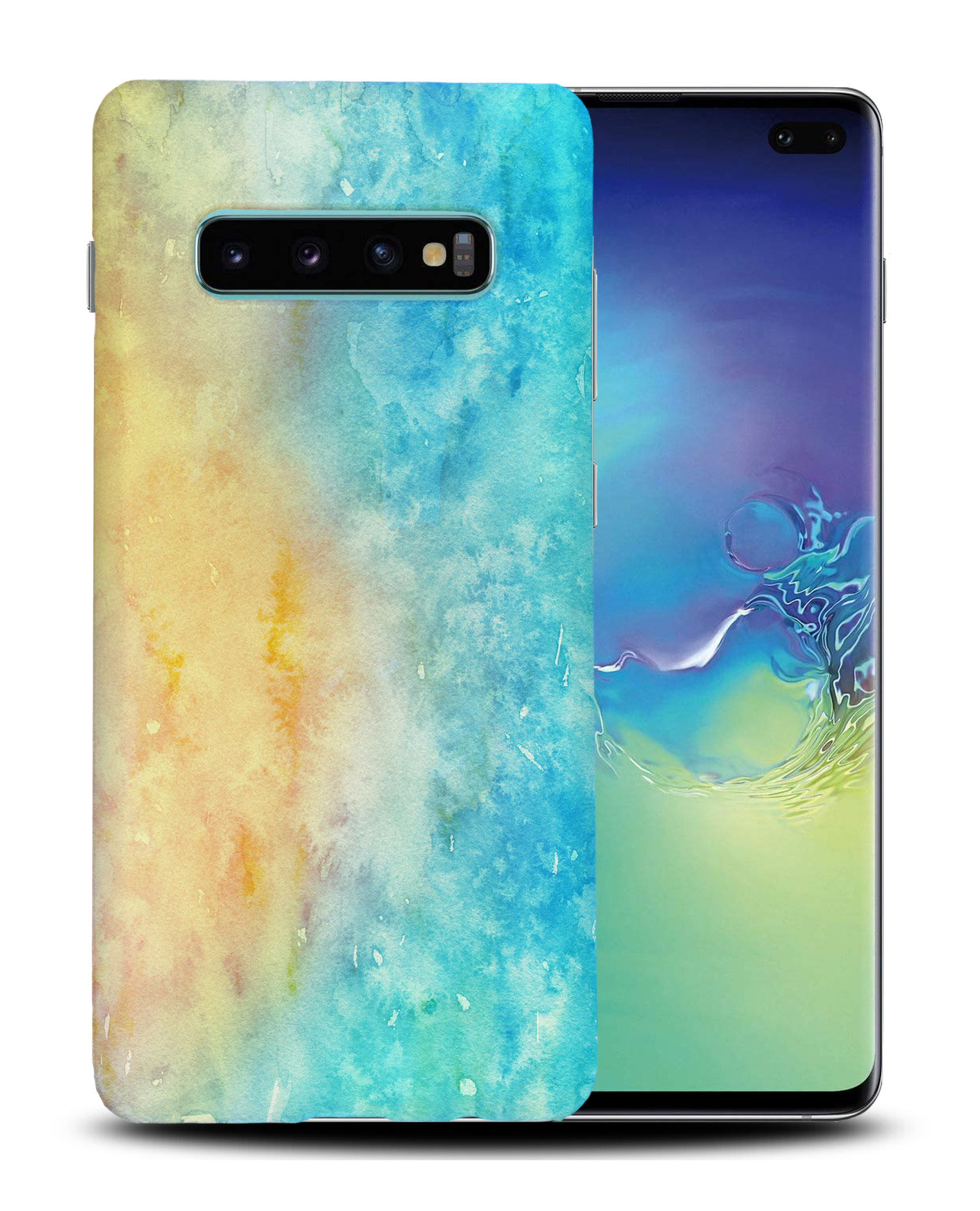 CASE COVER FOR SAMSUNG GALAXY|WINTER WATERCOLOR ICE BLUE 5 - Picture 17 of 25