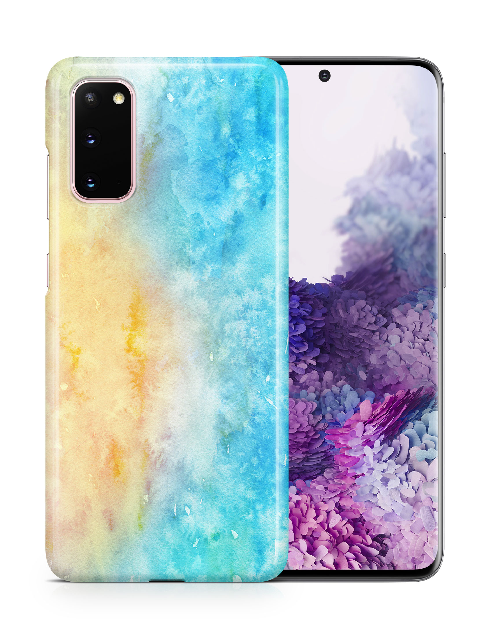 CASE COVER FOR SAMSUNG GALAXY|WINTER WATERCOLOR ICE BLUE 5 - Picture 16 of 25
