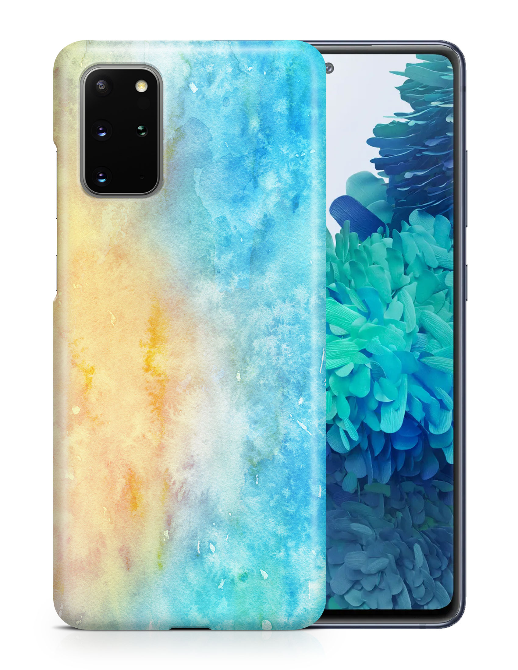 CASE COVER FOR SAMSUNG GALAXY|WINTER WATERCOLOR ICE BLUE 5 - Picture 15 of 25