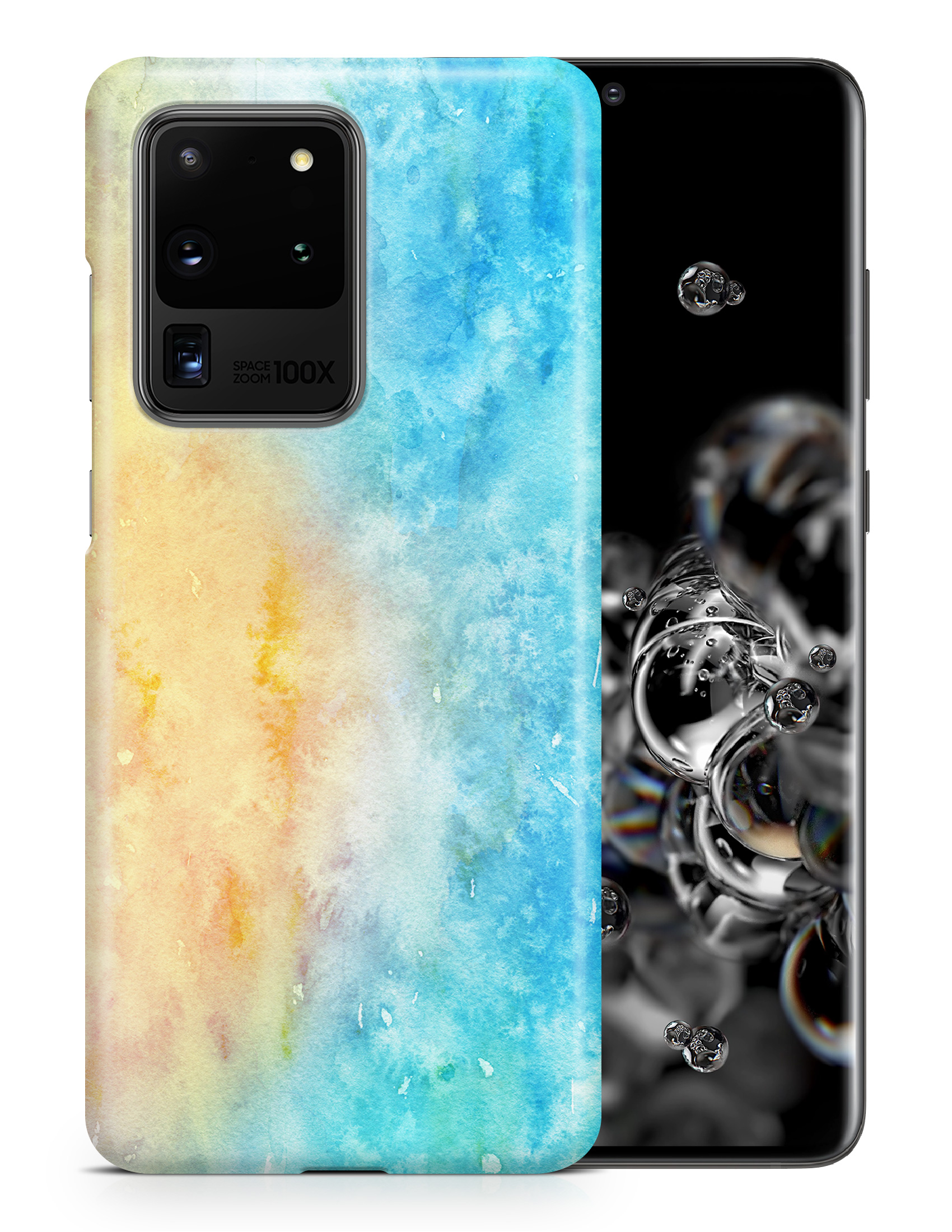 CASE COVER FOR SAMSUNG GALAXY|WINTER WATERCOLOR ICE BLUE 5 - Picture 14 of 25