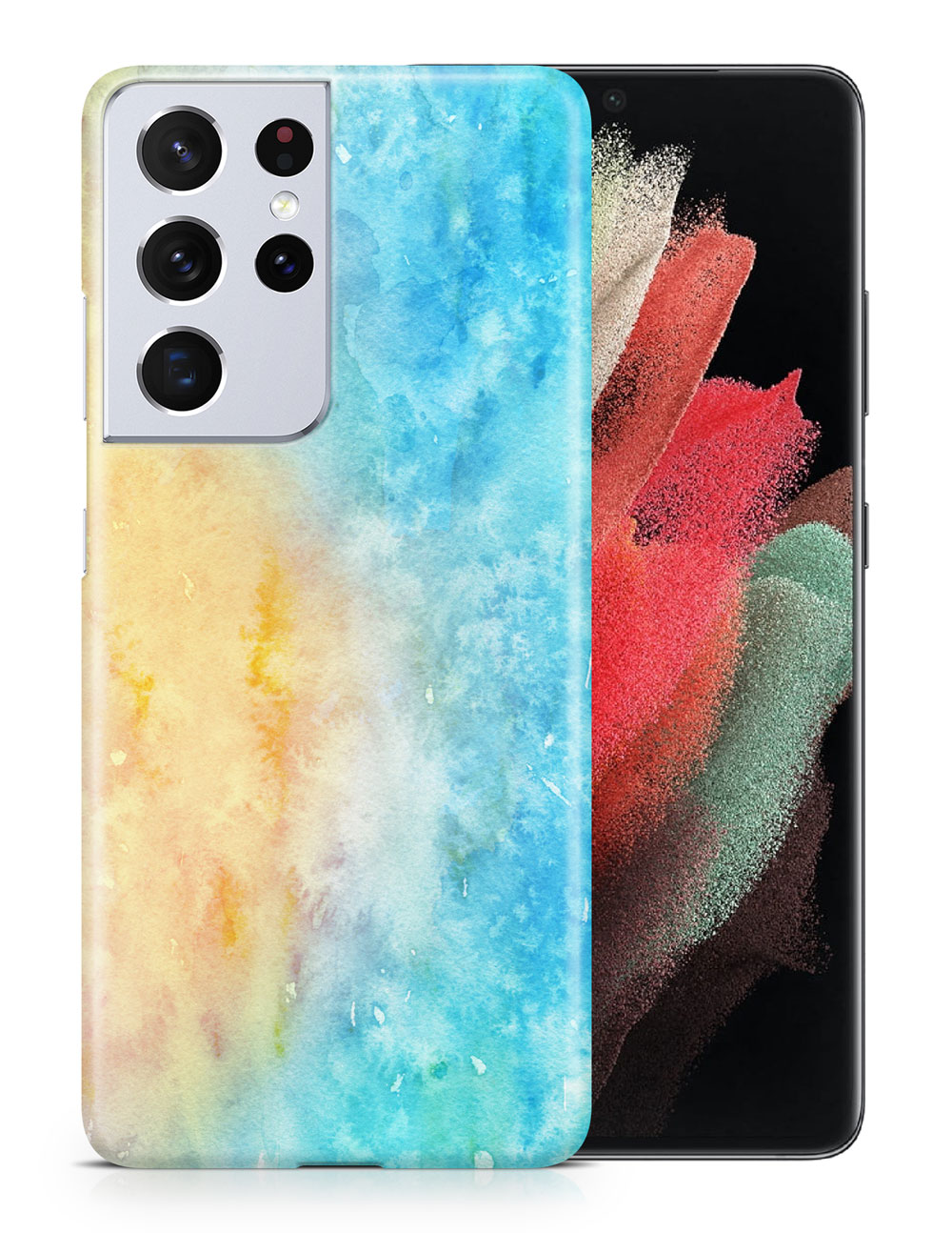 CASE COVER FOR SAMSUNG GALAXY|WINTER WATERCOLOR ICE BLUE 5 - Picture 11 of 25
