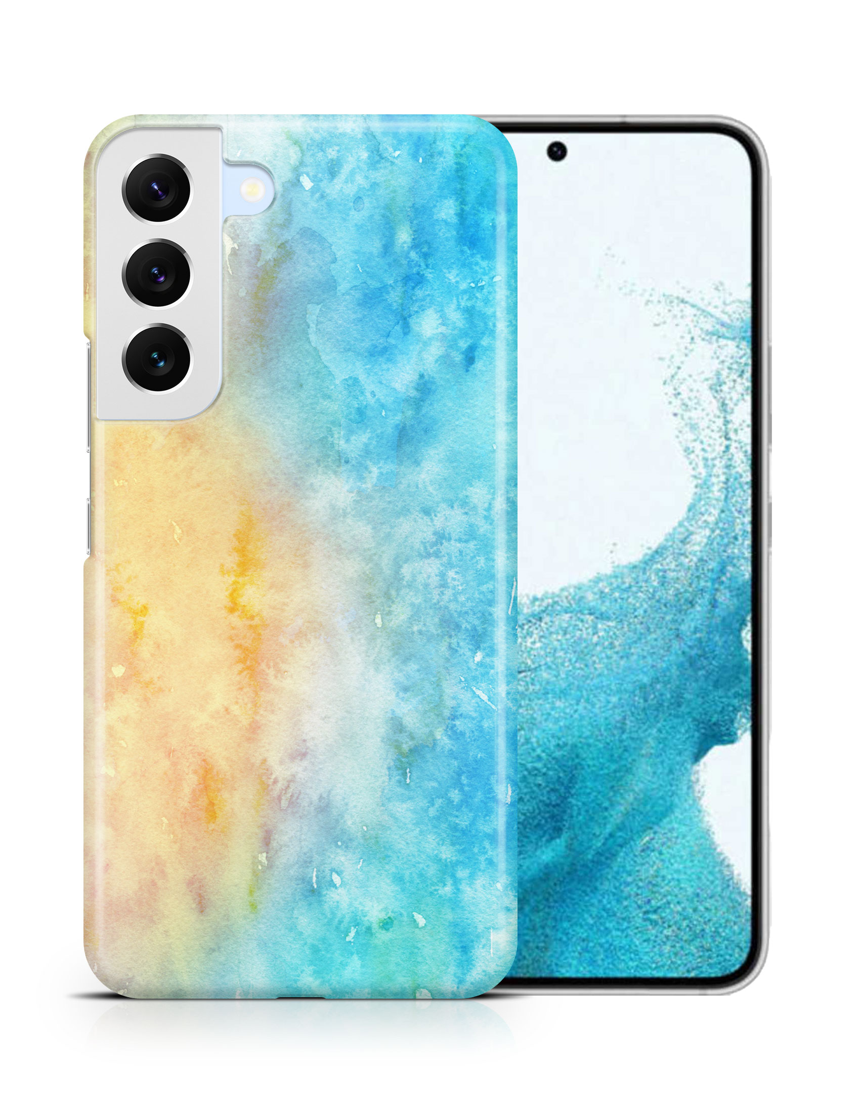 CASE COVER FOR SAMSUNG GALAXY|WINTER WATERCOLOR ICE BLUE 5 - Picture 10 of 25