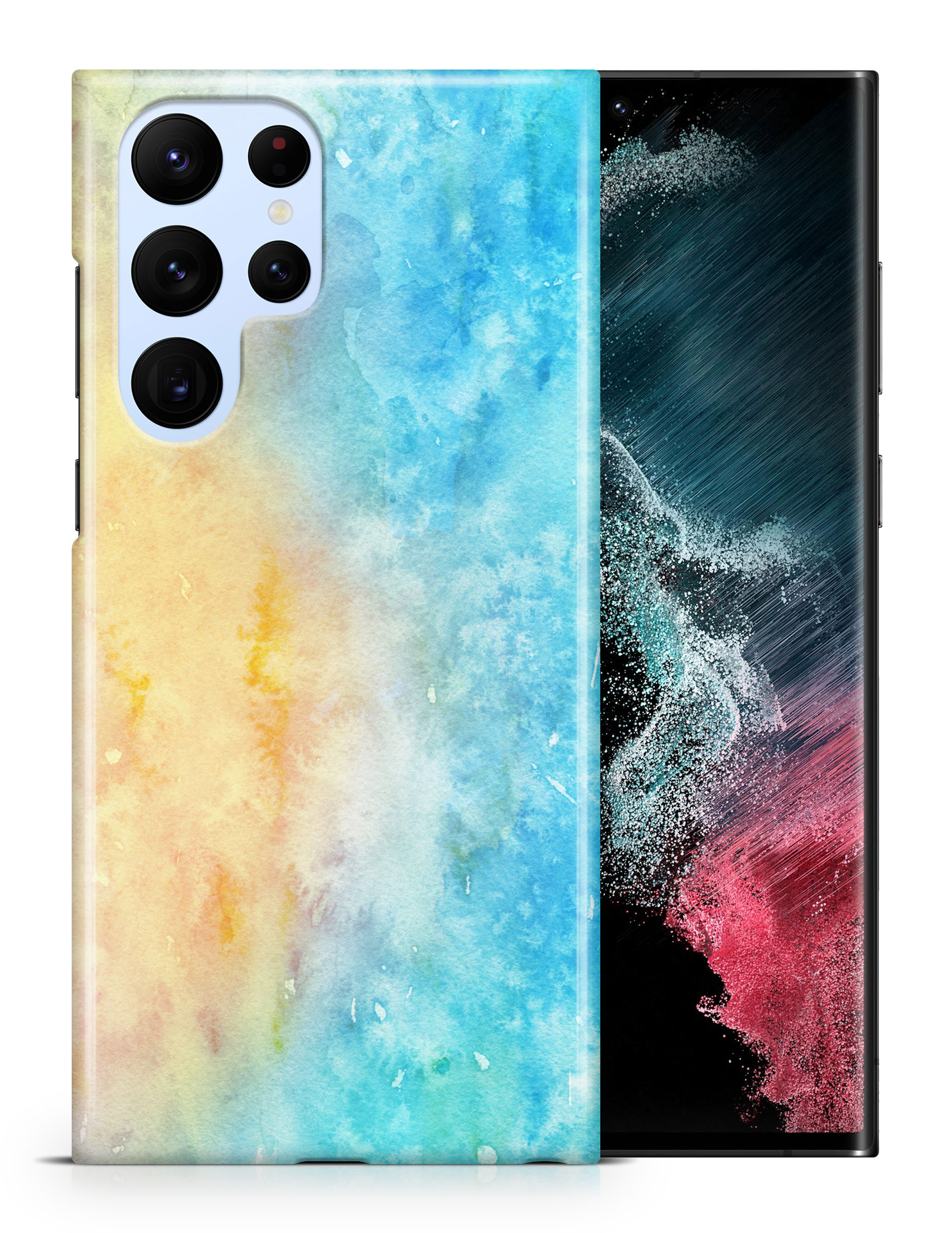 CASE COVER FOR SAMSUNG GALAXY|WINTER WATERCOLOR ICE BLUE 5 - Picture 8 of 25