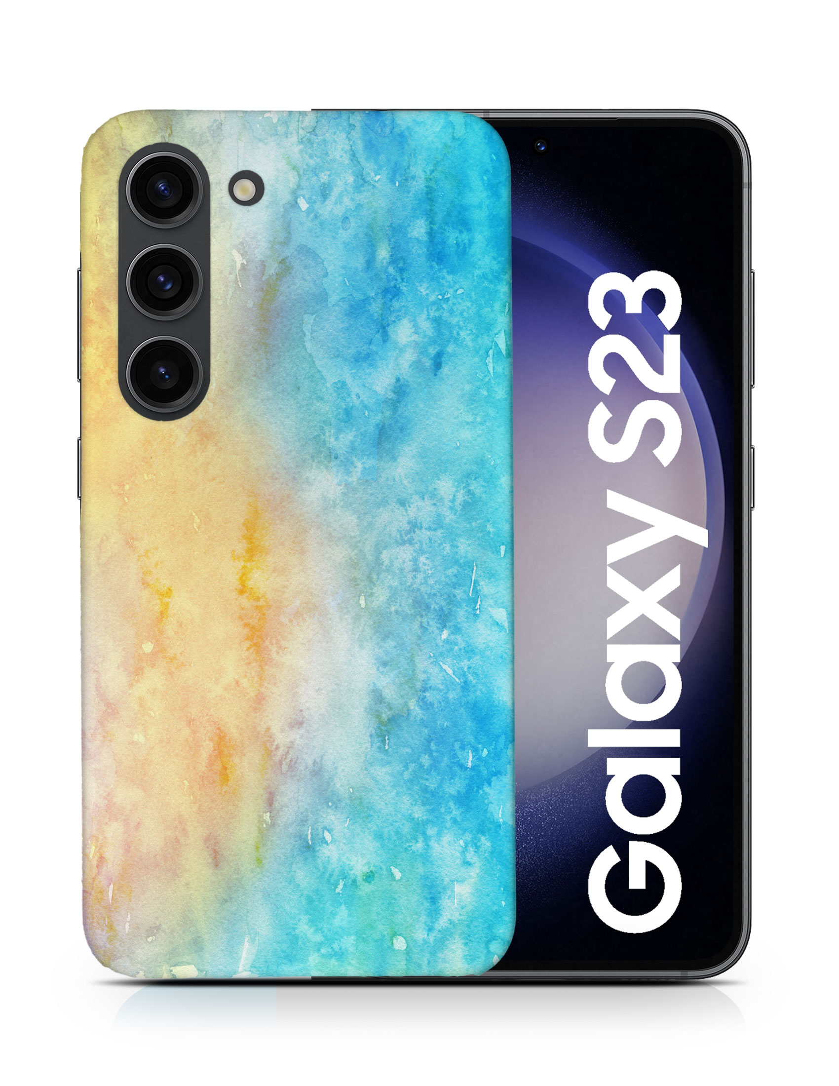 CASE COVER FOR SAMSUNG GALAXY|WINTER WATERCOLOR ICE BLUE 5 - Picture 7 of 25