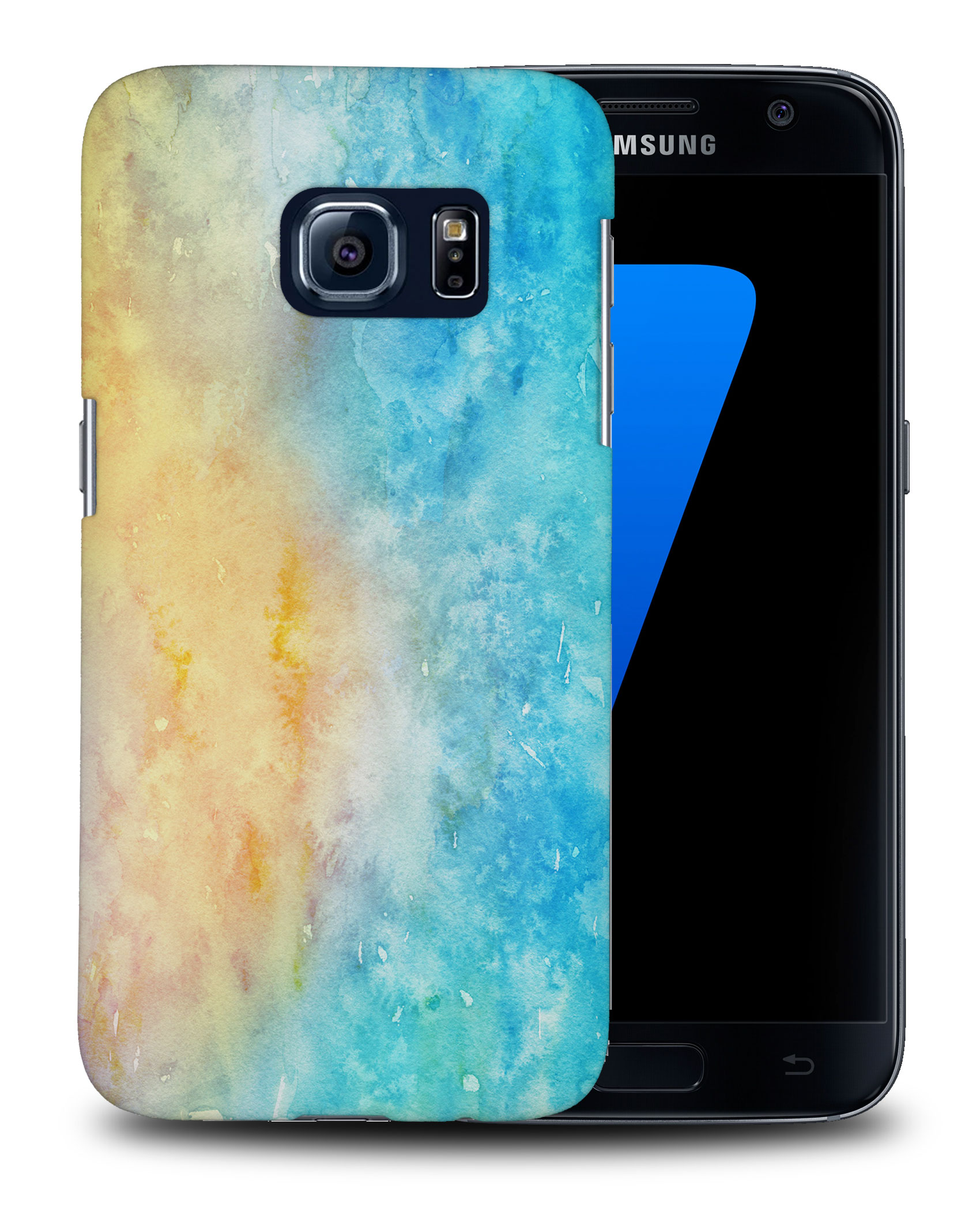 CASE COVER FOR SAMSUNG GALAXY|WINTER WATERCOLOR ICE BLUE 5 - Picture 25 of 25
