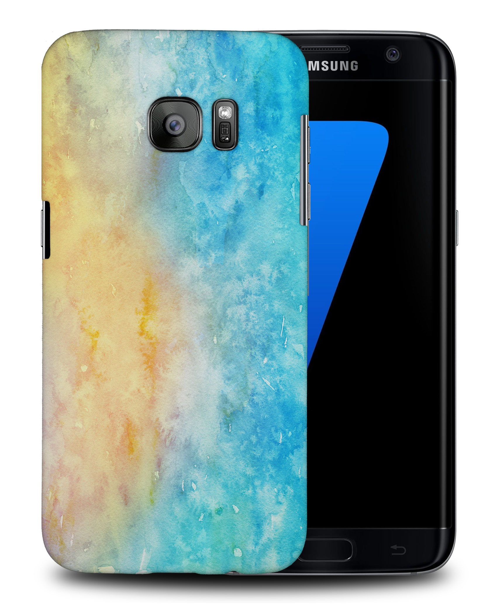 CASE COVER FOR SAMSUNG GALAXY|WINTER WATERCOLOR ICE BLUE 5 - Picture 24 of 25