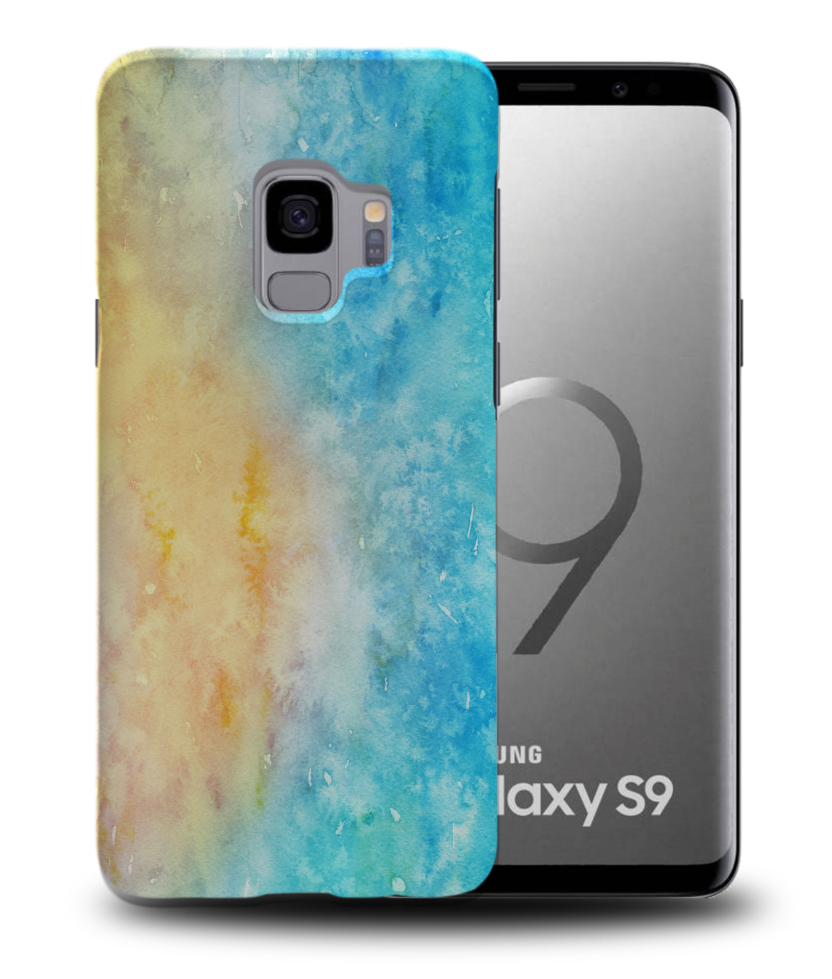 CASE COVER FOR SAMSUNG GALAXY|WINTER WATERCOLOR ICE BLUE 5 - Picture 21 of 25