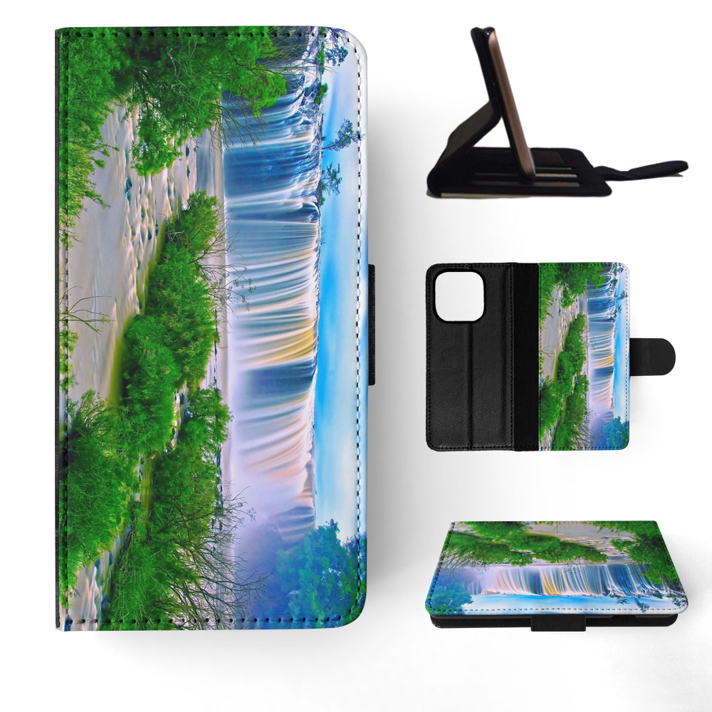 FLIP CASE FOR APPLE IPHONE|WATERFALL RIVER LAKE 5 - Picture 51 of 193