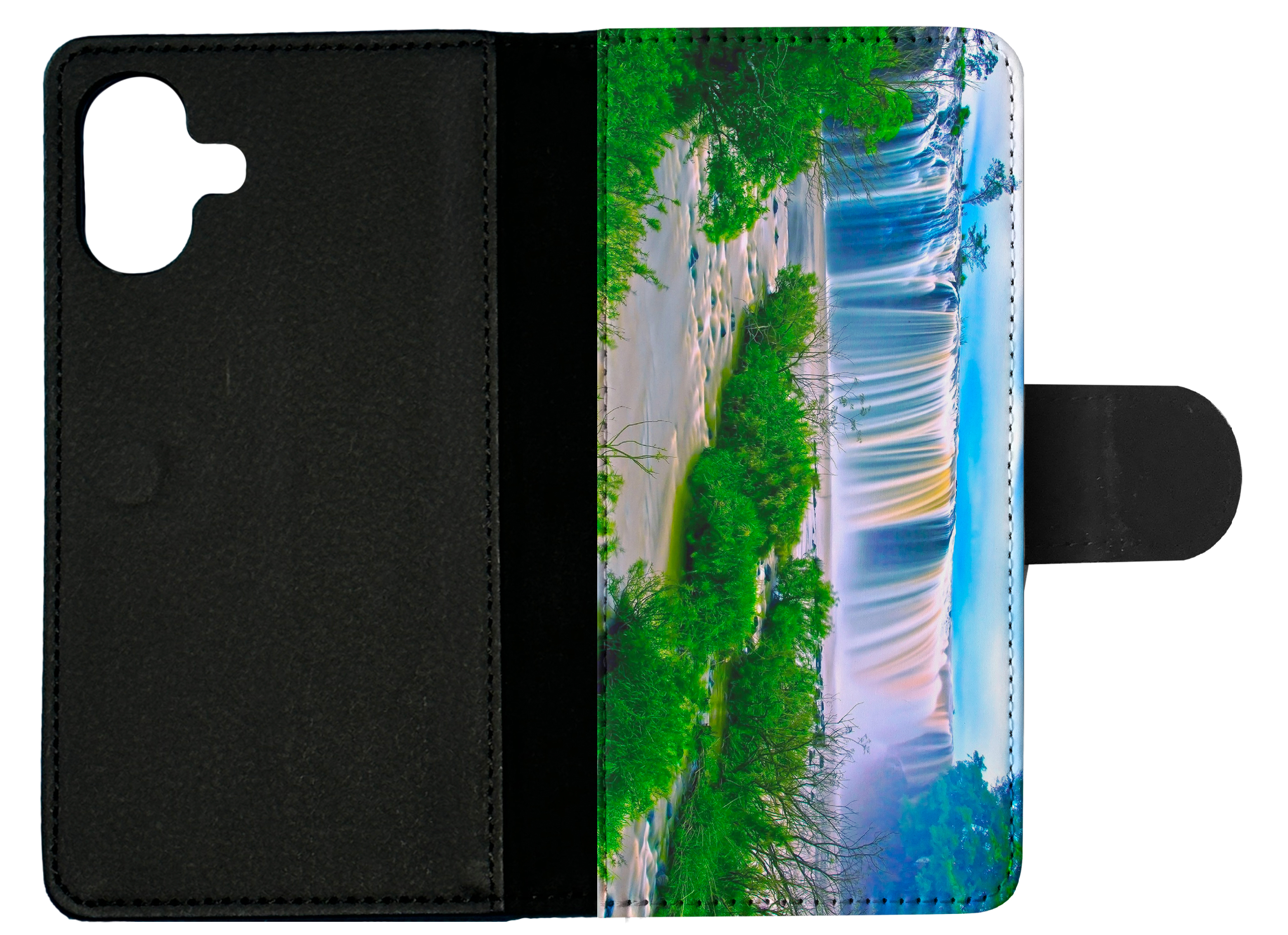 FLIP CASE FOR APPLE IPHONE|WATERFALL RIVER LAKE 5 - Picture 19 of 193