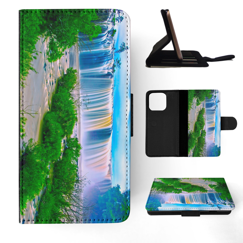 FLIP CASE FOR APPLE IPHONE|WATERFALL RIVER LAKE 5 - Picture 11 of 193