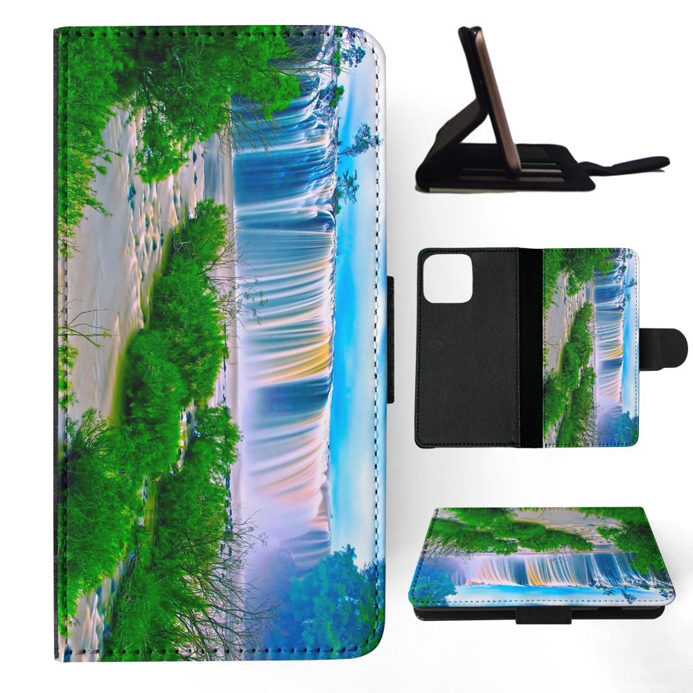 FLIP CASE FOR APPLE IPHONE|WATERFALL RIVER LAKE 5 - Picture 6 of 193