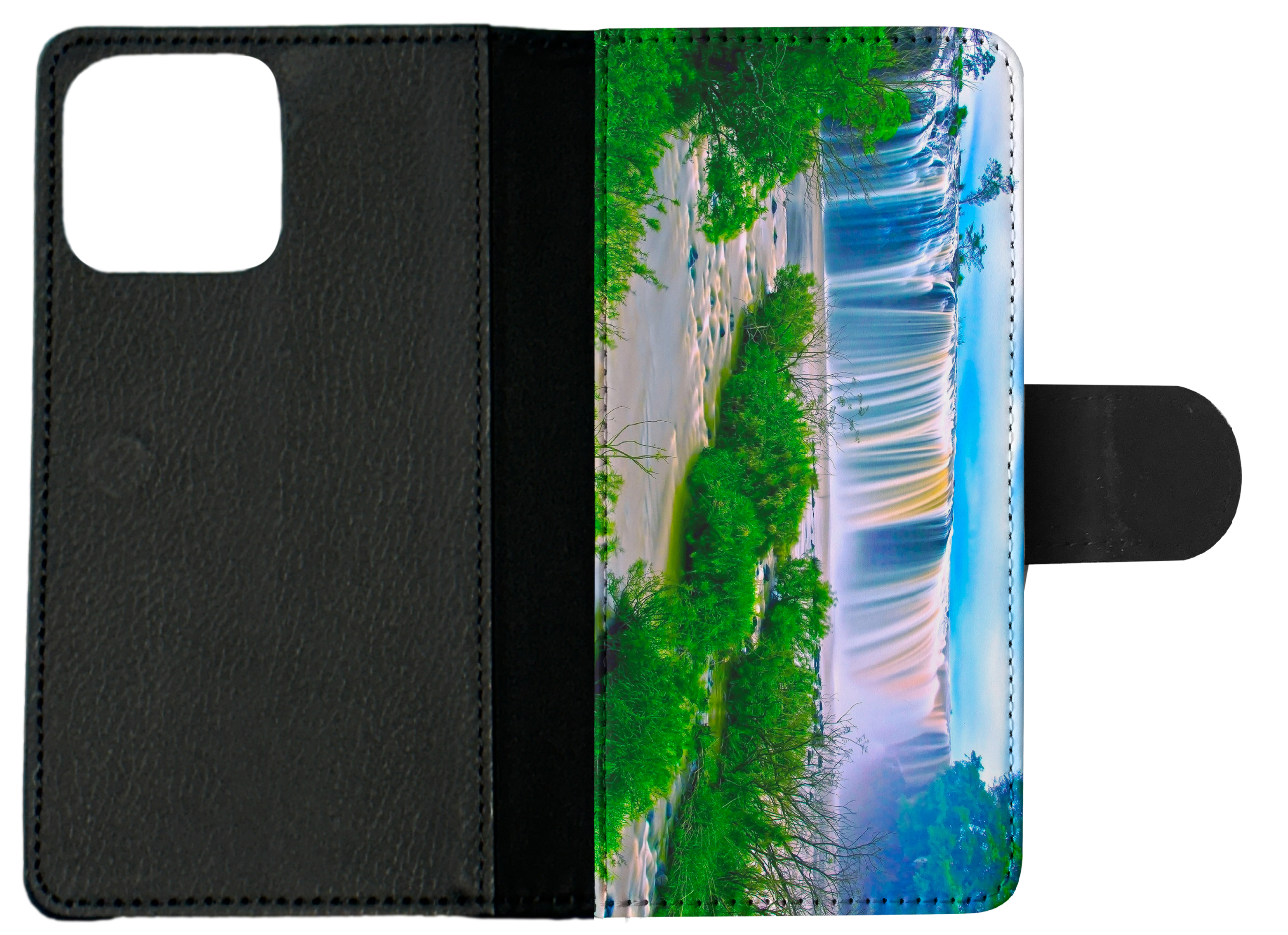 FLIP CASE FOR APPLE IPHONE|WATERFALL RIVER LAKE 5 - Picture 9 of 193