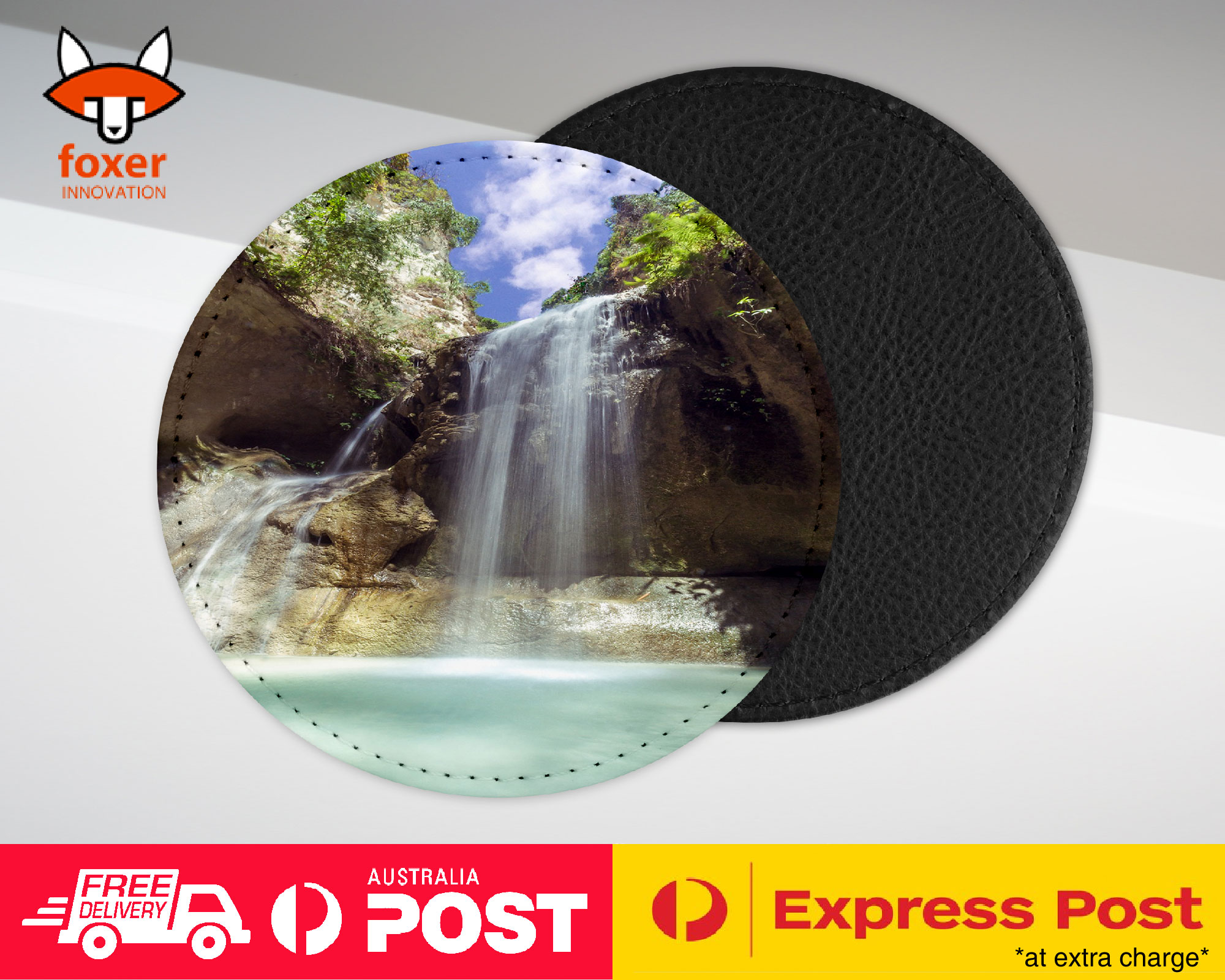 COASTER COFFEE DRINKING MAT|WATERFALL RIVER LAKE 17