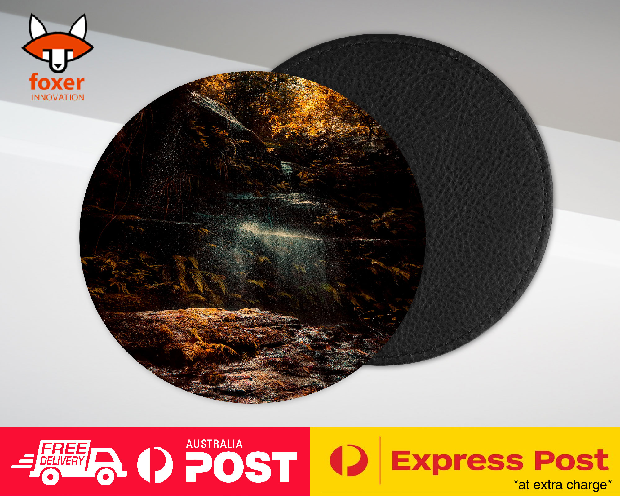 COASTER COFFEE DRINKING MAT|WATERFALL RIVER LAKE 18