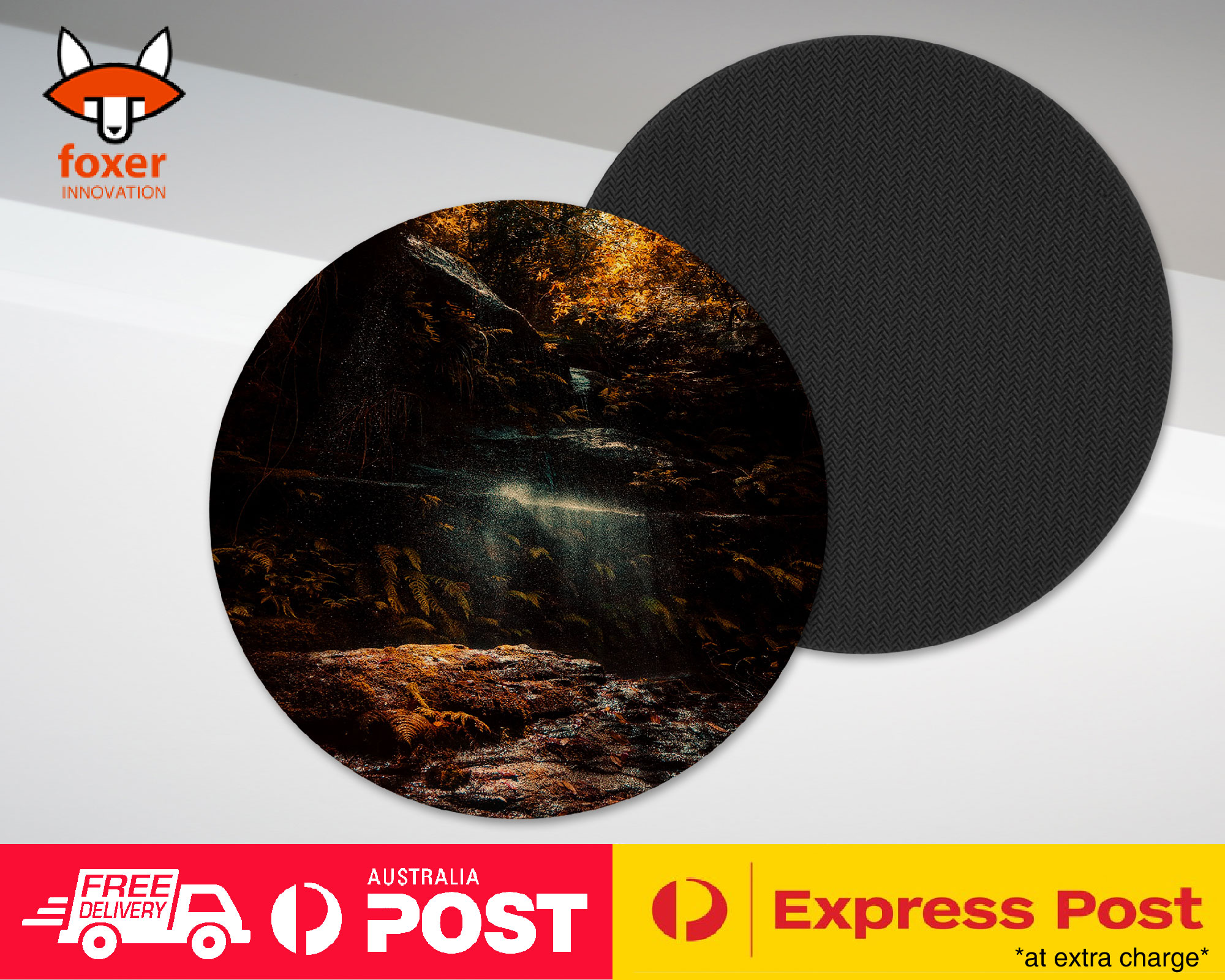 COASTER COFFEE DRINKING MAT|WATERFALL RIVER LAKE 18