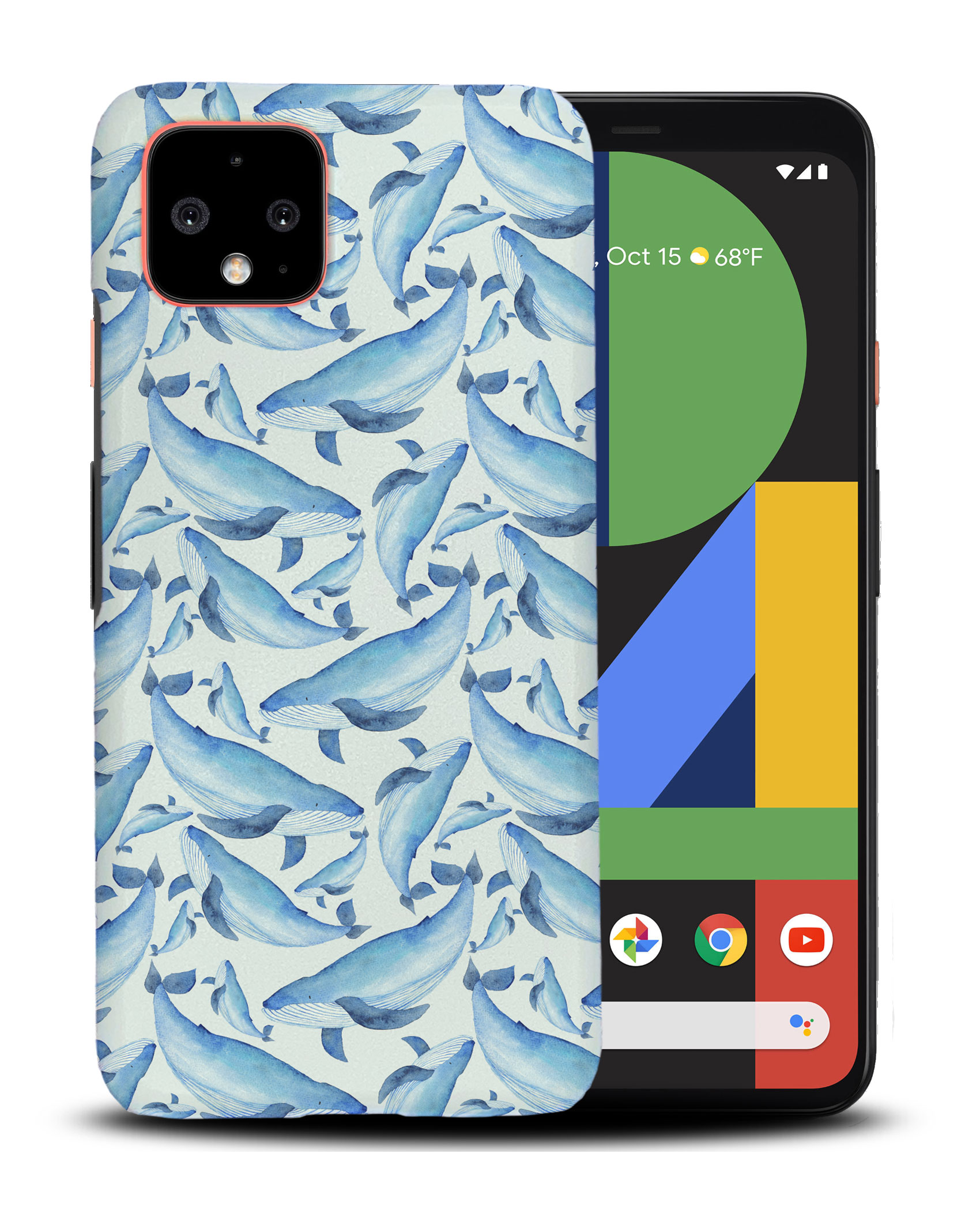 CASE COVER FOR GOOGLE PIXEL|WATERCOLOR WHALE PATTERN 1 - Picture 4 of 11