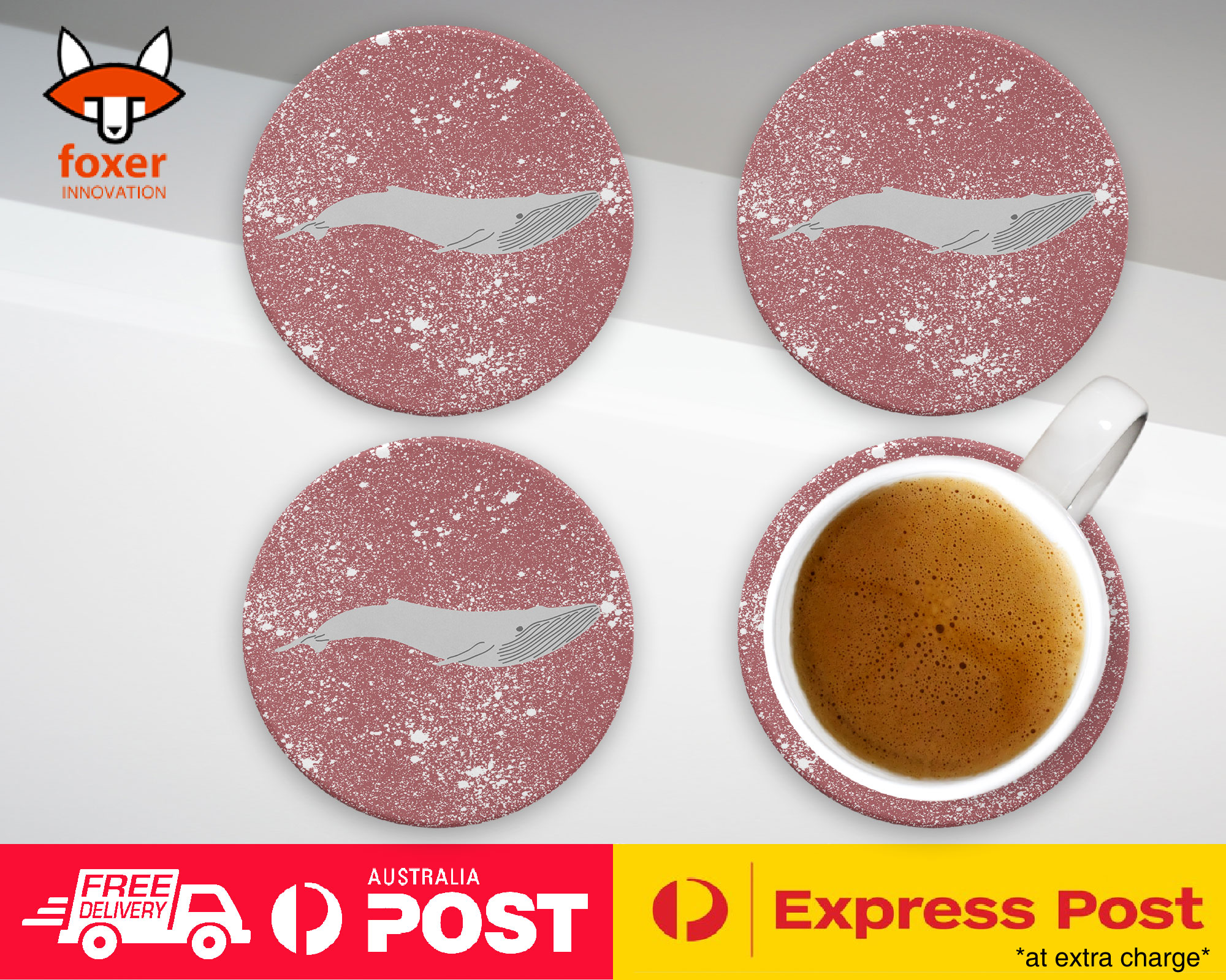COASTER COFFEE DRINKING MAT|WHALE 3 - Imagen 9 de 21