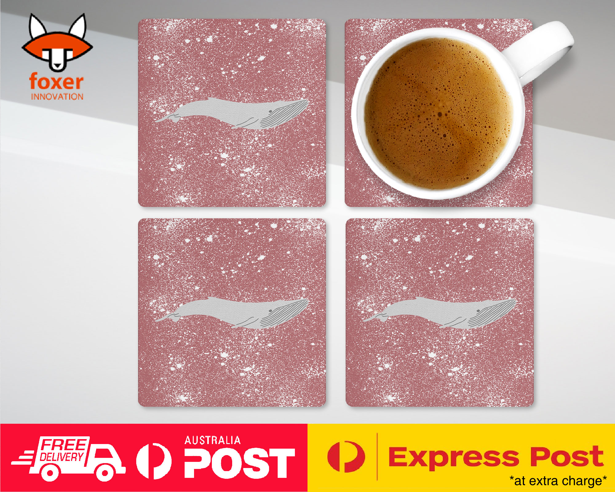 COASTER COFFEE DRINKING MAT|WHALE 3 - Imagen 13 de 21