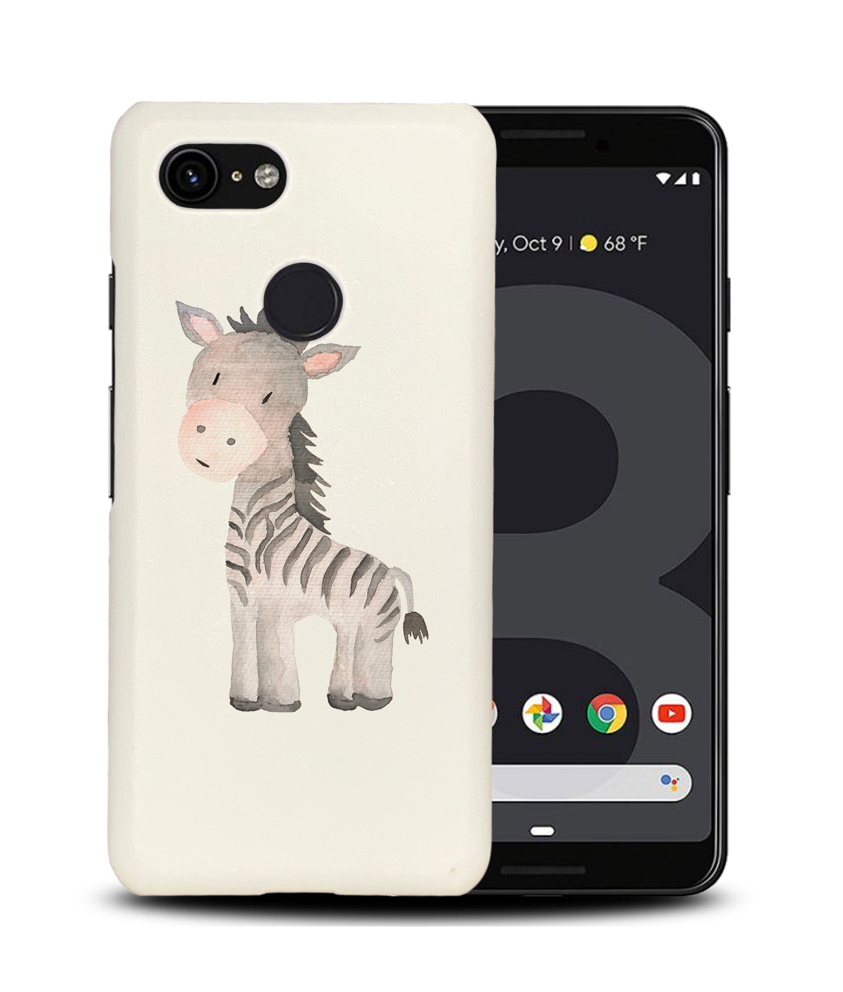 CASE COVER FOR GOOGLE PIXEL|WATERCOLOR ZEBRA 1 - Picture 7 of 11