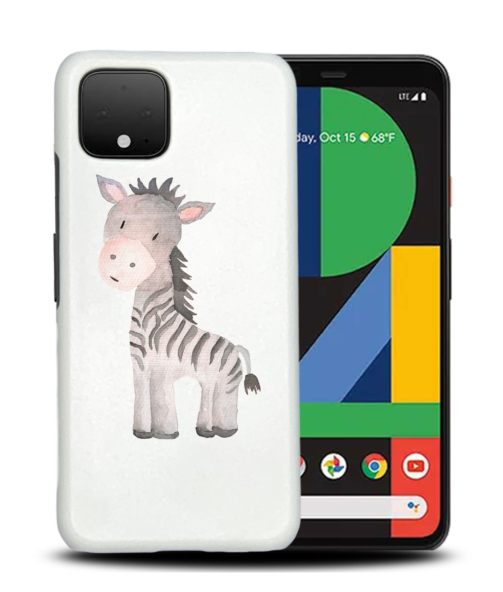 CASE COVER FOR GOOGLE PIXEL|WATERCOLOR ZEBRA 1 - Picture 5 of 11