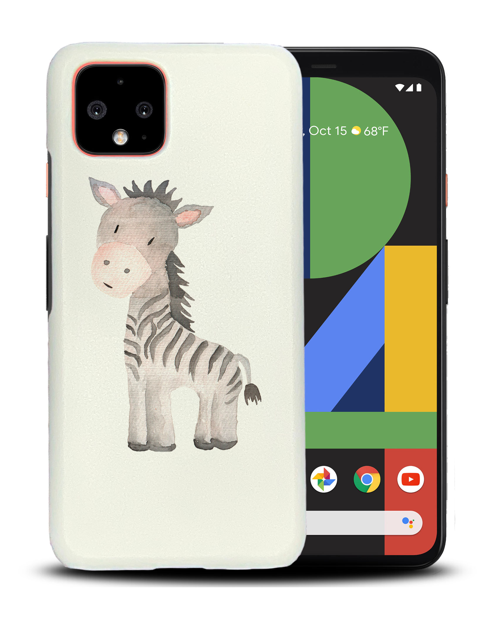 CASE COVER FOR GOOGLE PIXEL|WATERCOLOR ZEBRA 1 - Picture 4 of 11
