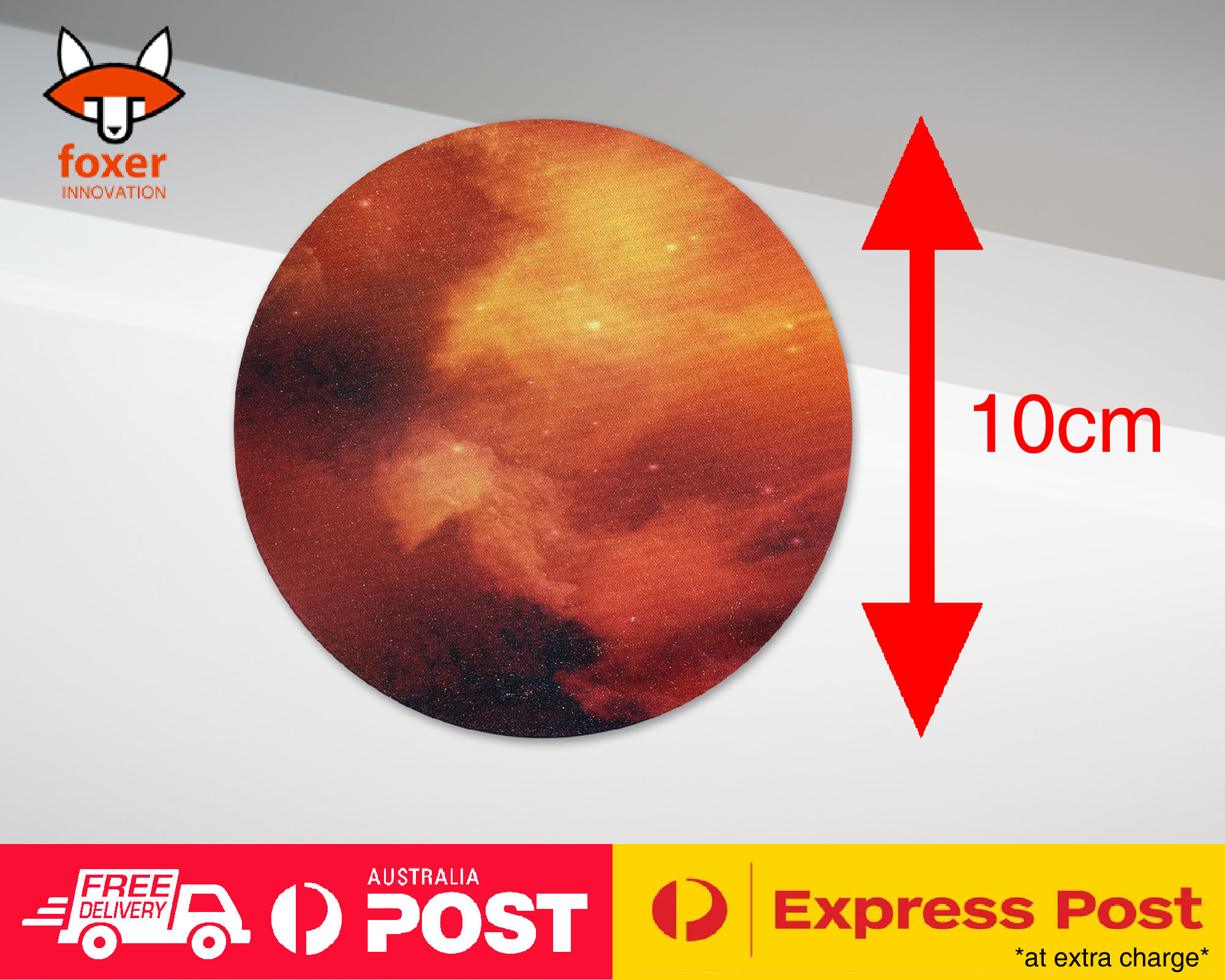 COASTER COFFEE DRINKING MAT|RED NEBULA SPACE GALAXY UNIVERSE