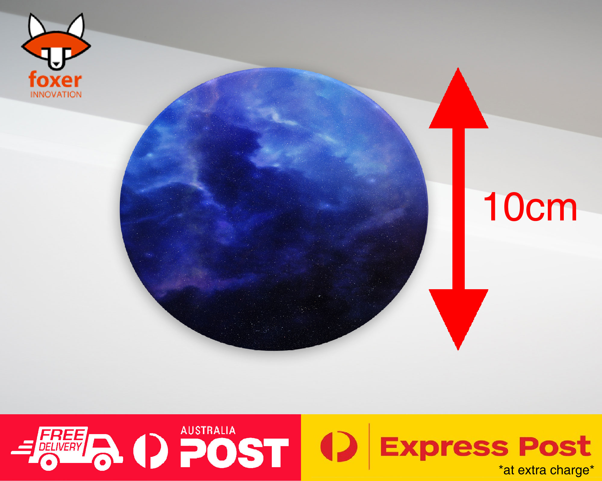 COASTER COFFEE DRINKING MAT|BLUE NEBULA SPACE GALAXY