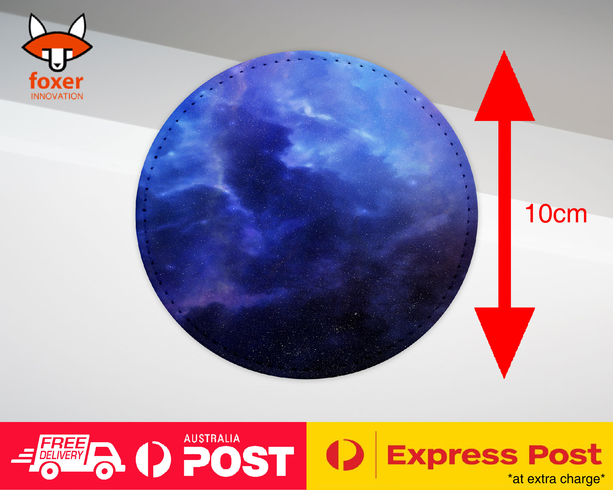 COASTER COFFEE DRINKING MAT|BLUE NEBULA SPACE GALAXY